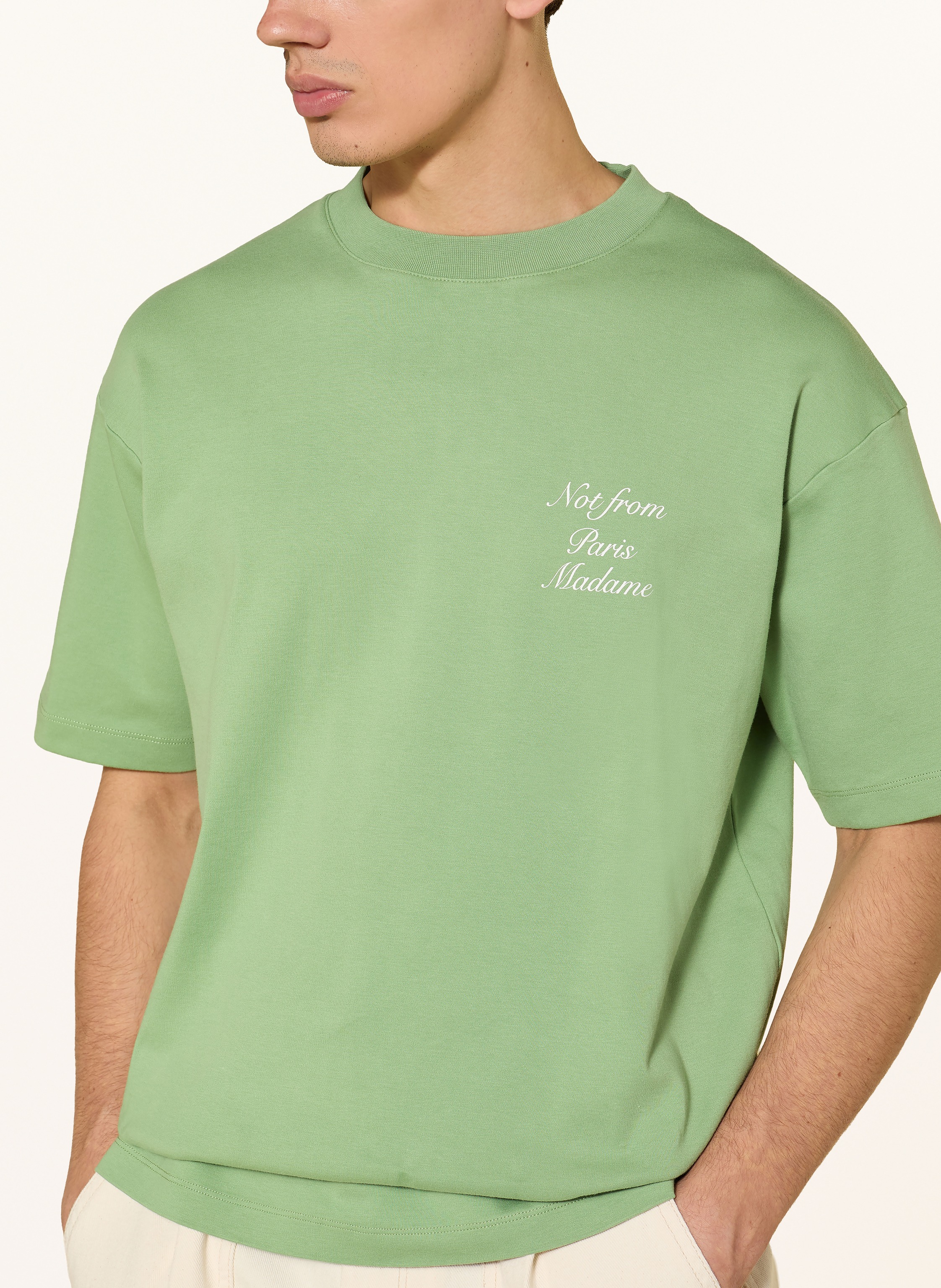 Thumbnail - Drôle De Monsieur T-Shirt Le T-Shirt Slogan Calligraphy gruen