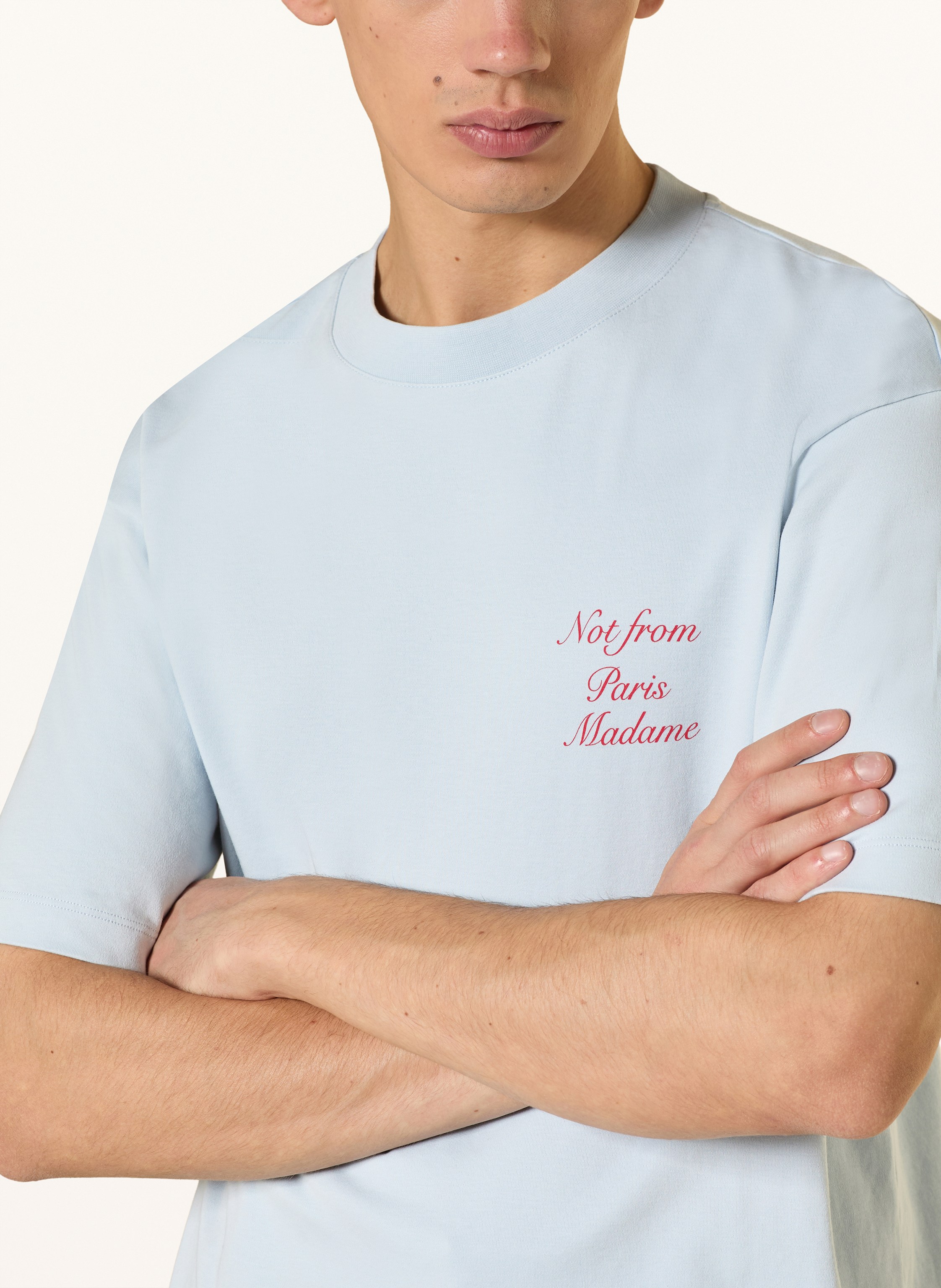 Thumbnail - Drôle De Monsieur T-Shirt Le T-Shirt Slogan Calligraphy blau