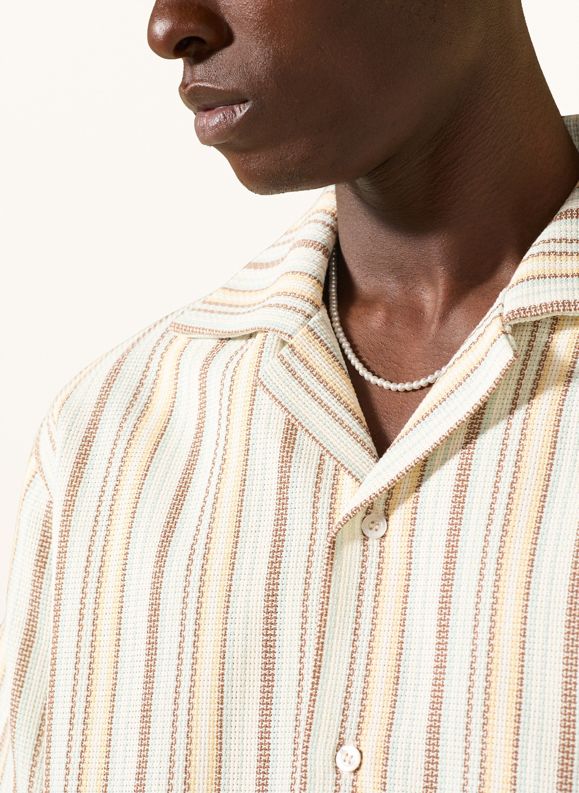 Thumbnail - Drôle De Monsieur Resorthemd Comfort Fit beige