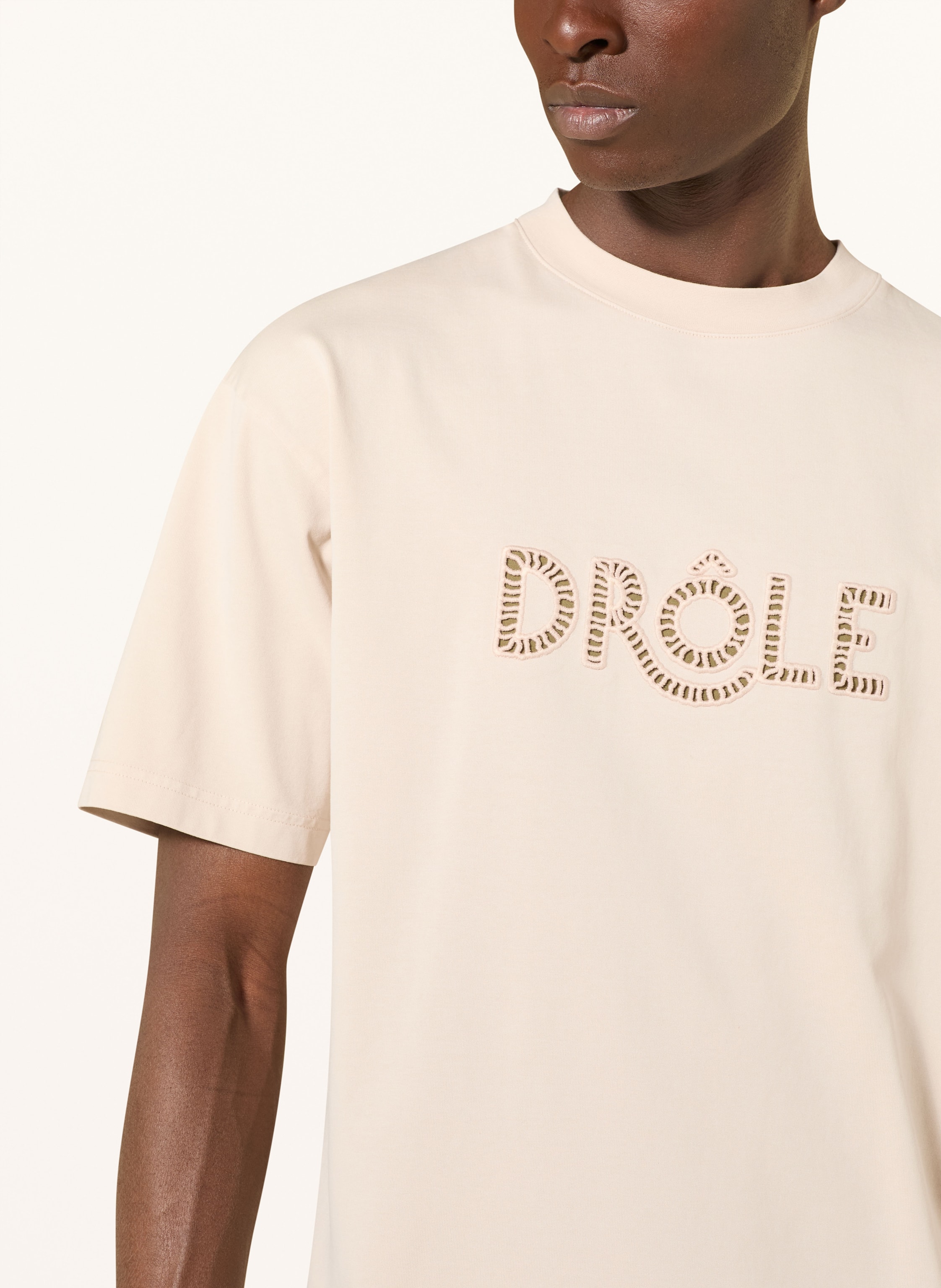 Thumbnail - Drôle De Monsieur T-Shirt beige