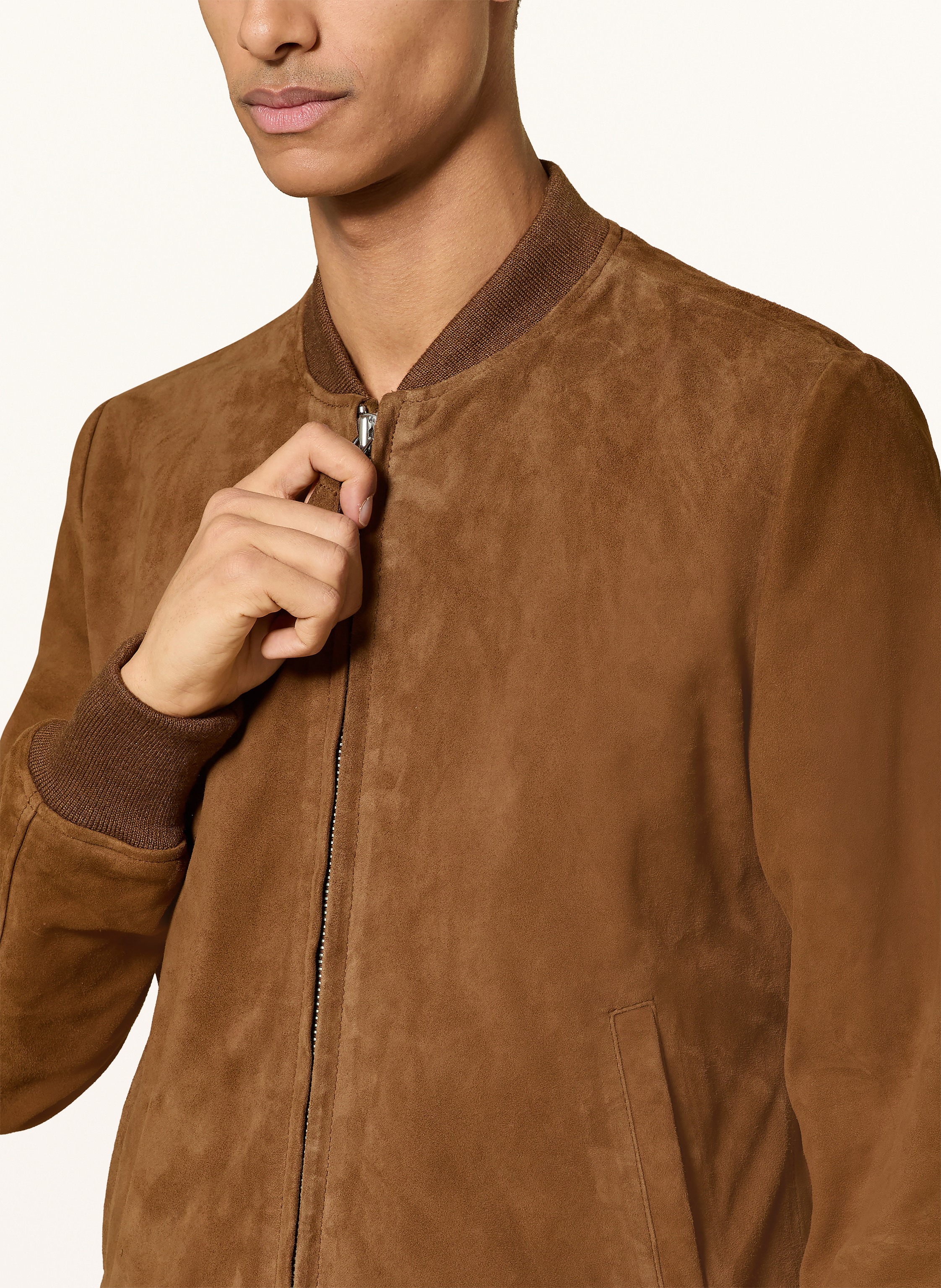 Thumbnail - Schott Nyc Lederblouson braun