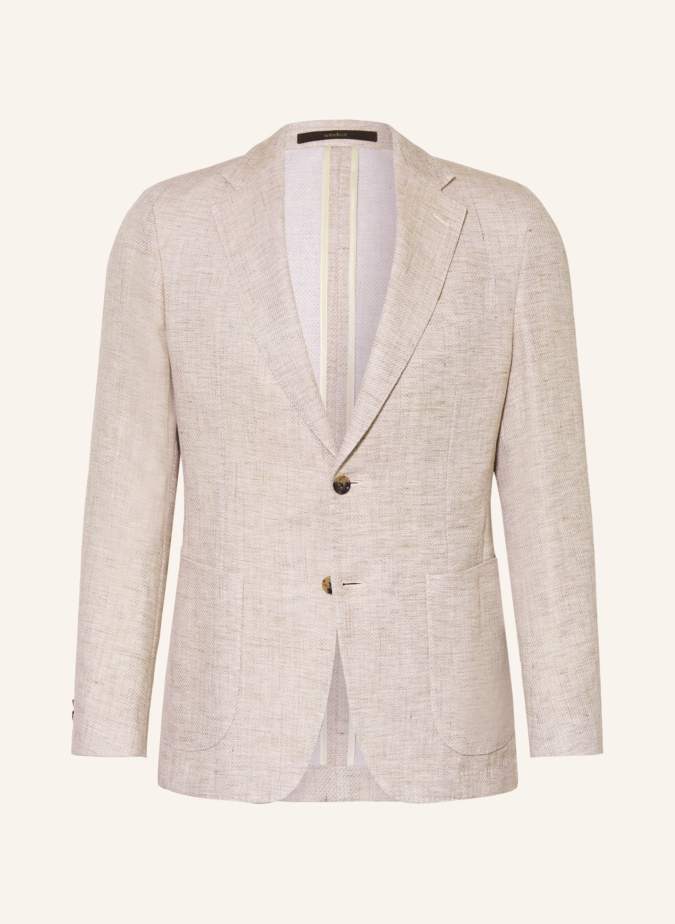Windsor Windsor. Sakko Shaped Fit Mit Leinen beige in BEIGE