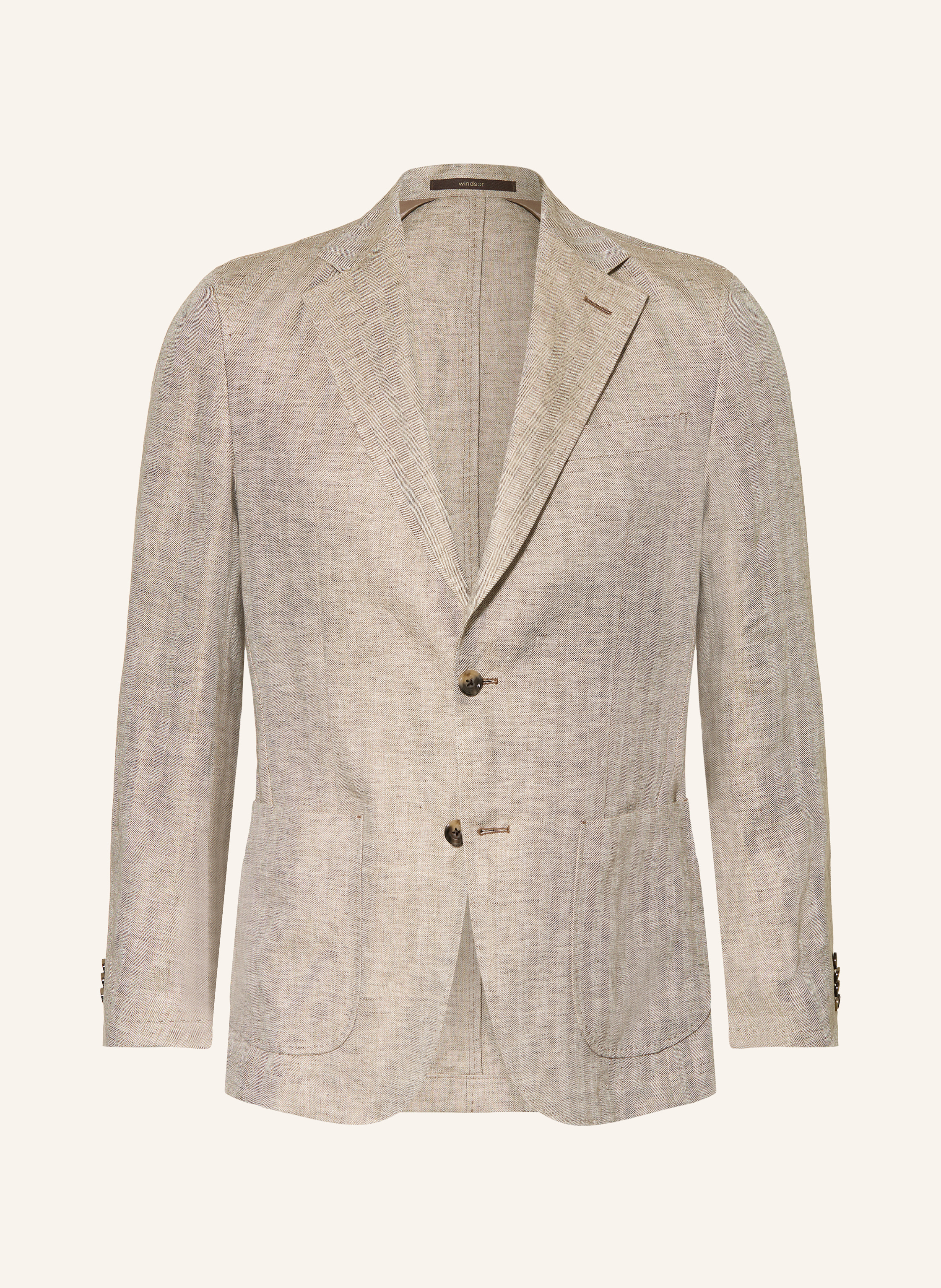 Windsor Windsor. Leinensakko Giro Shaped Fit beige in BEIGE / BRAUN