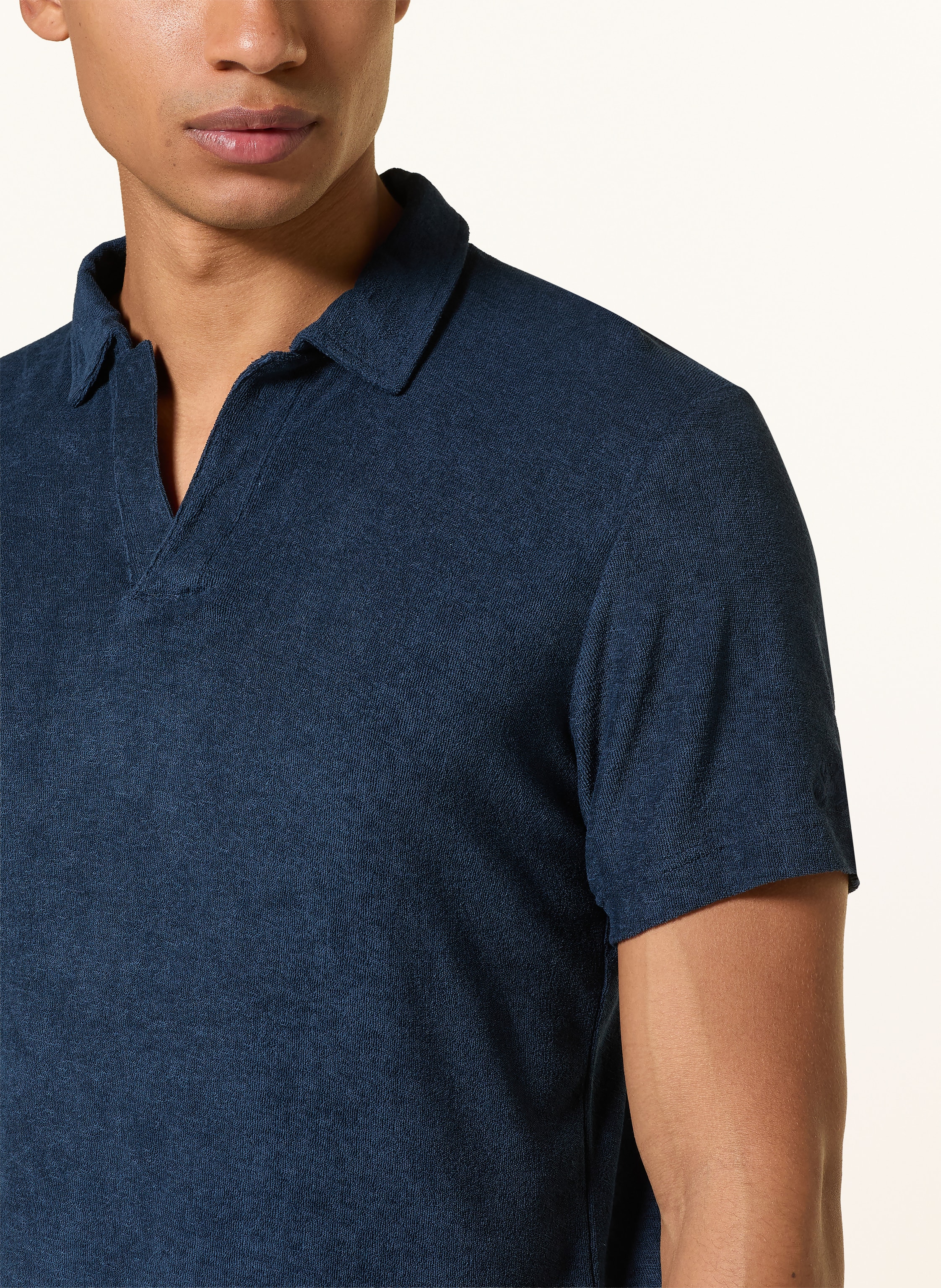 Thumbnail - mc2 Saint Barth Frottee-Poloshirt Jeremy blau