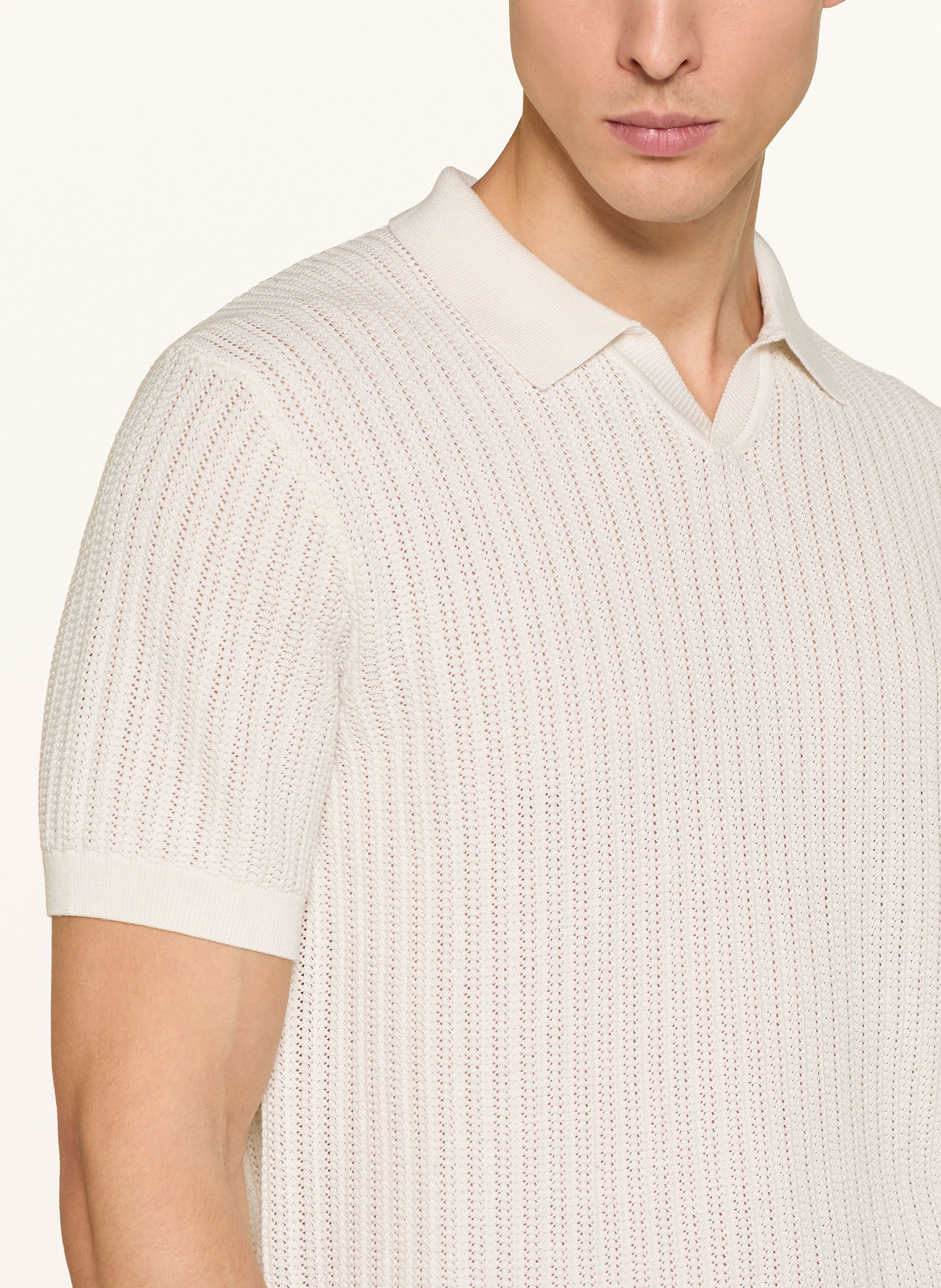 Thumbnail - Joop! Strick-Poloshirt Baoron beige