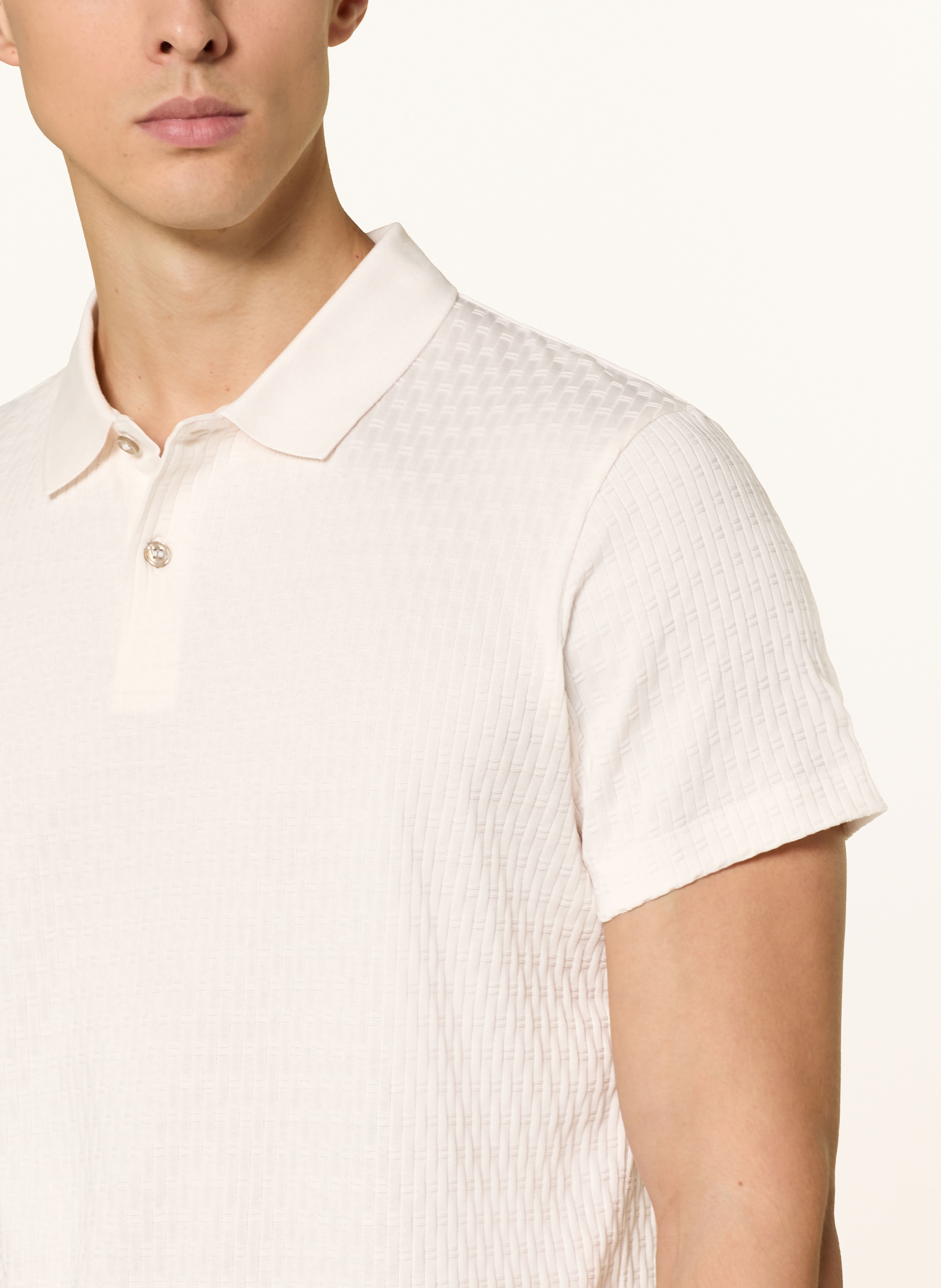 Thumbnail - Joop! Strick-Poloshirt Jorge weiss