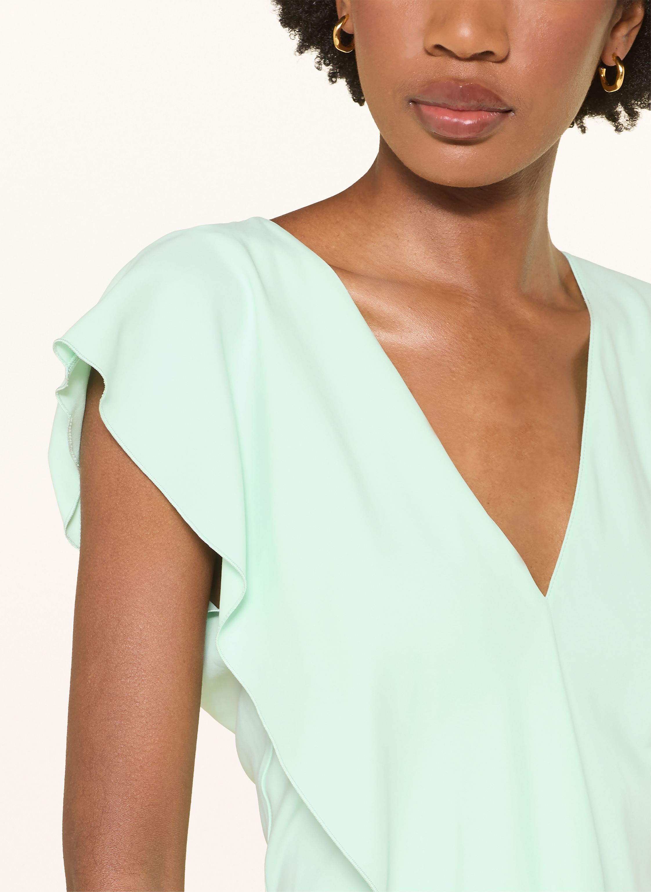 Thumbnail - Patrizia Pepe Kleid Mit Volants blau