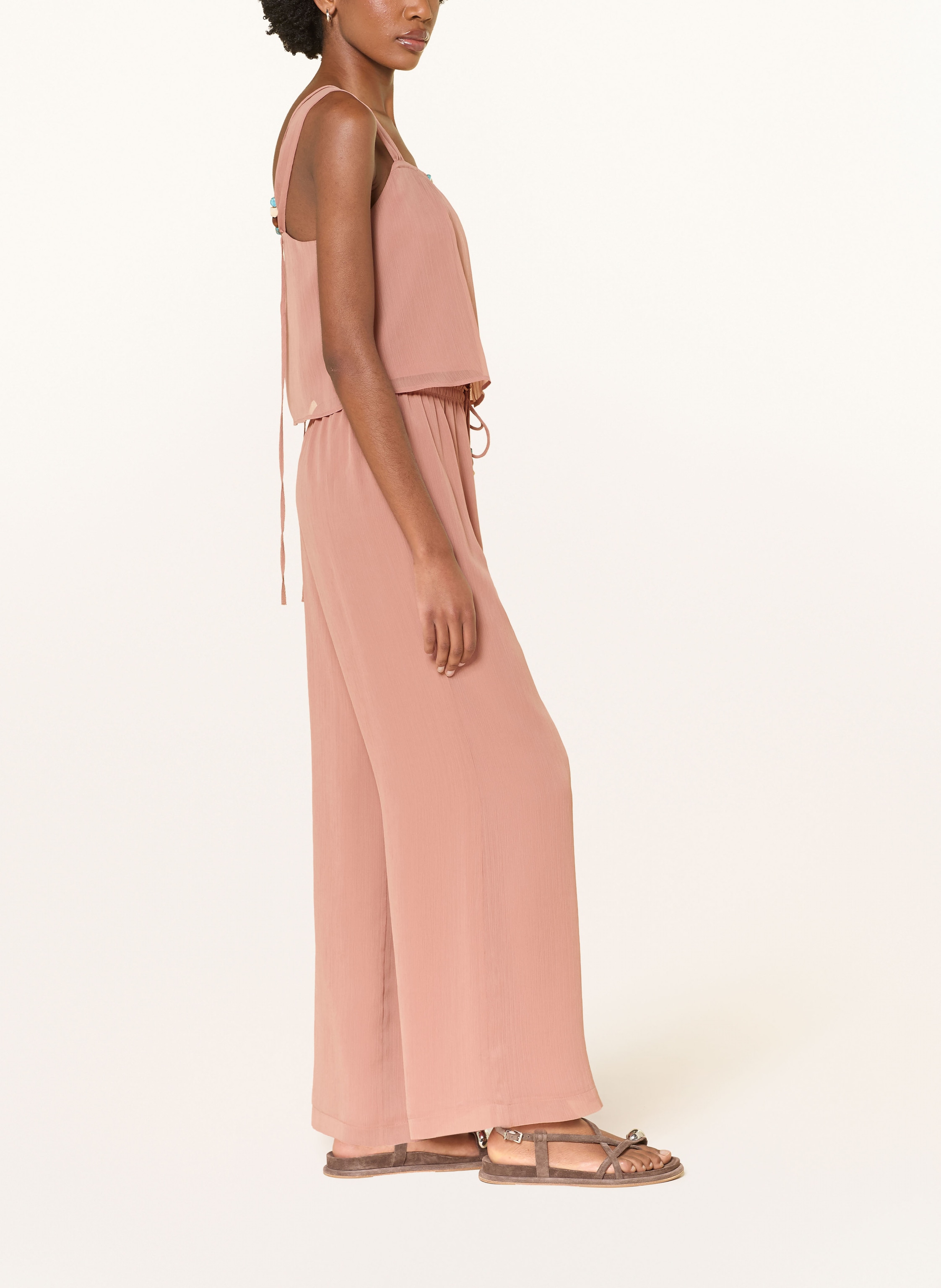 Thumbnail - Patrizia Pepe Marlenehose Mit Schmucksteinen braun