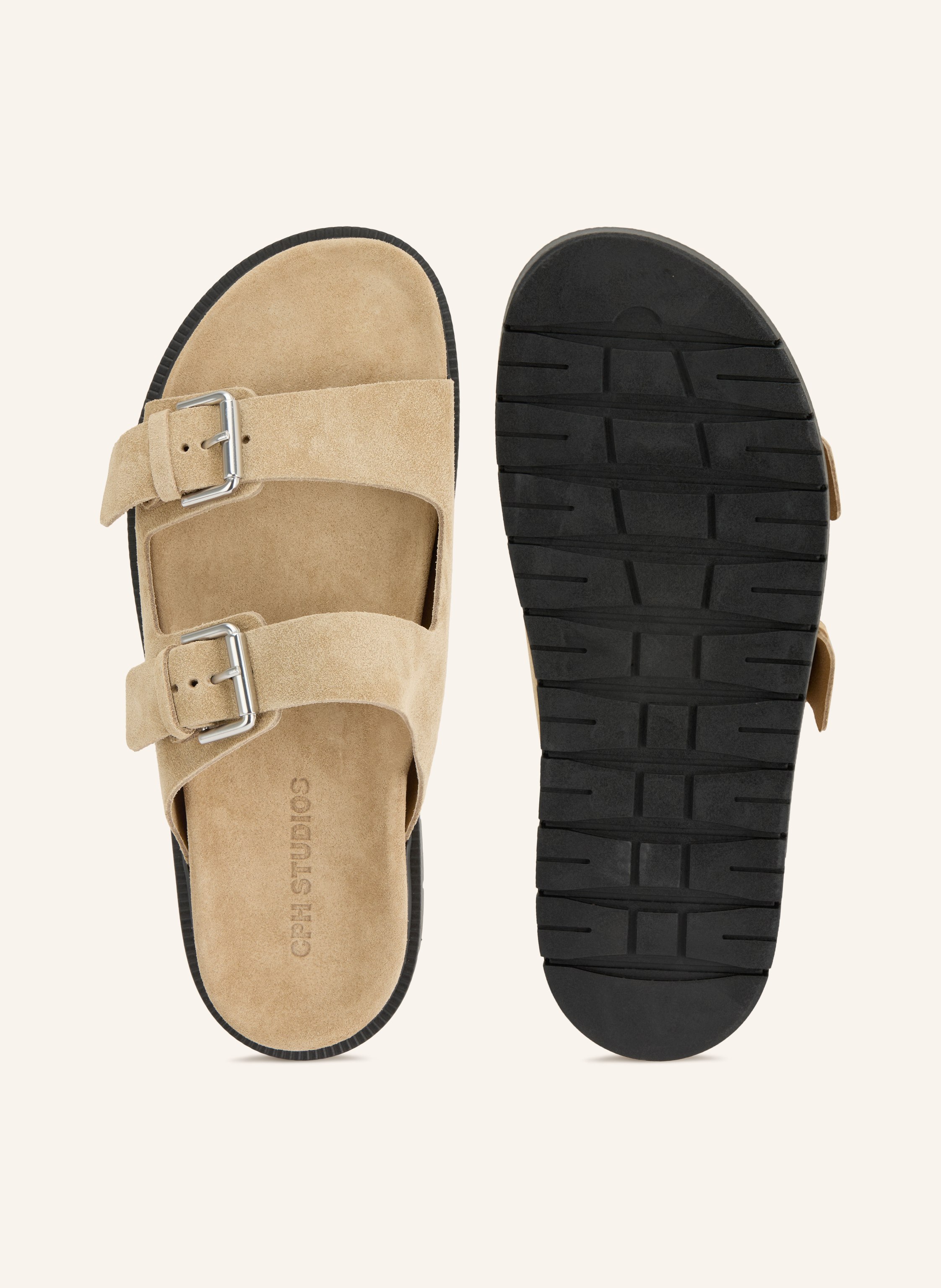 Thumbnail - Copenhagen Studios Pantoletten cph701m beige