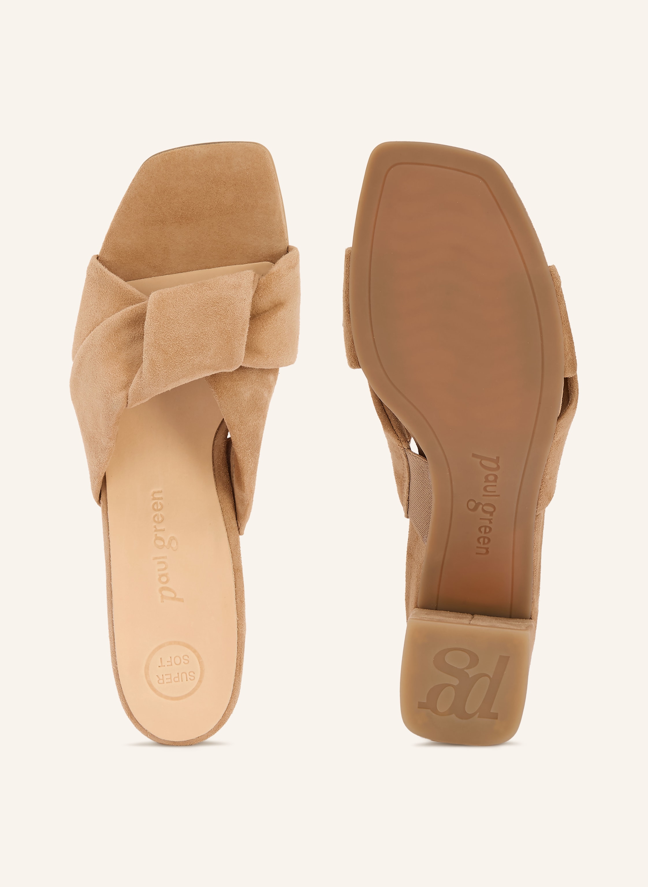 Thumbnail - Paul Green Mules beige