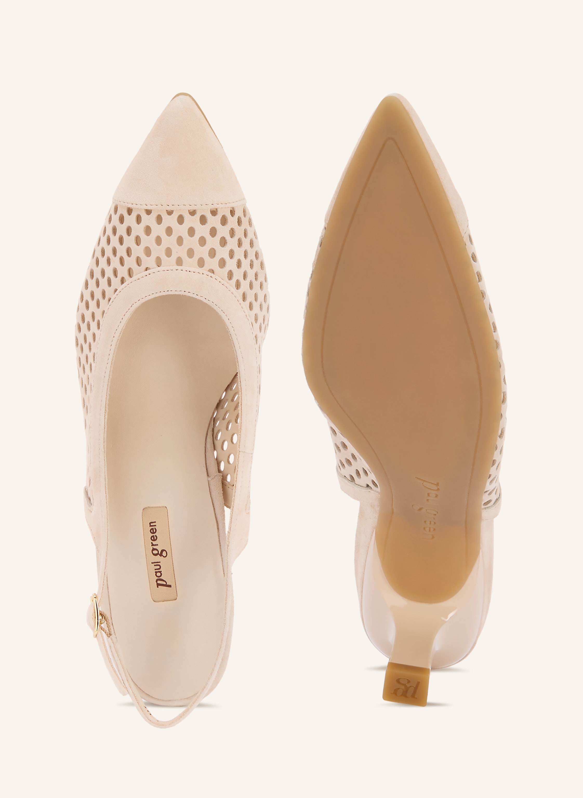 Thumbnail - Paul Green Slingpumps beige