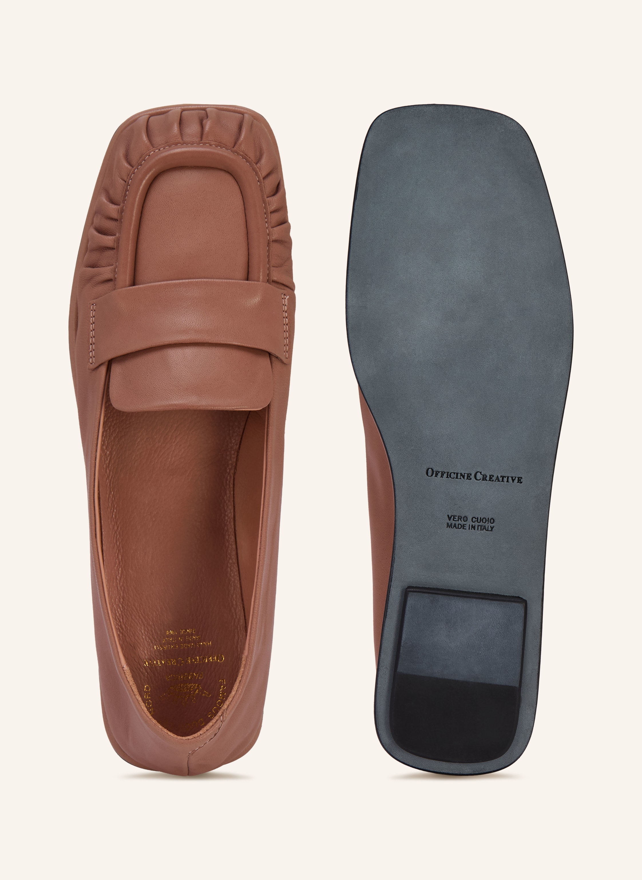 Thumbnail - Officine Creative Loafer Clover braun