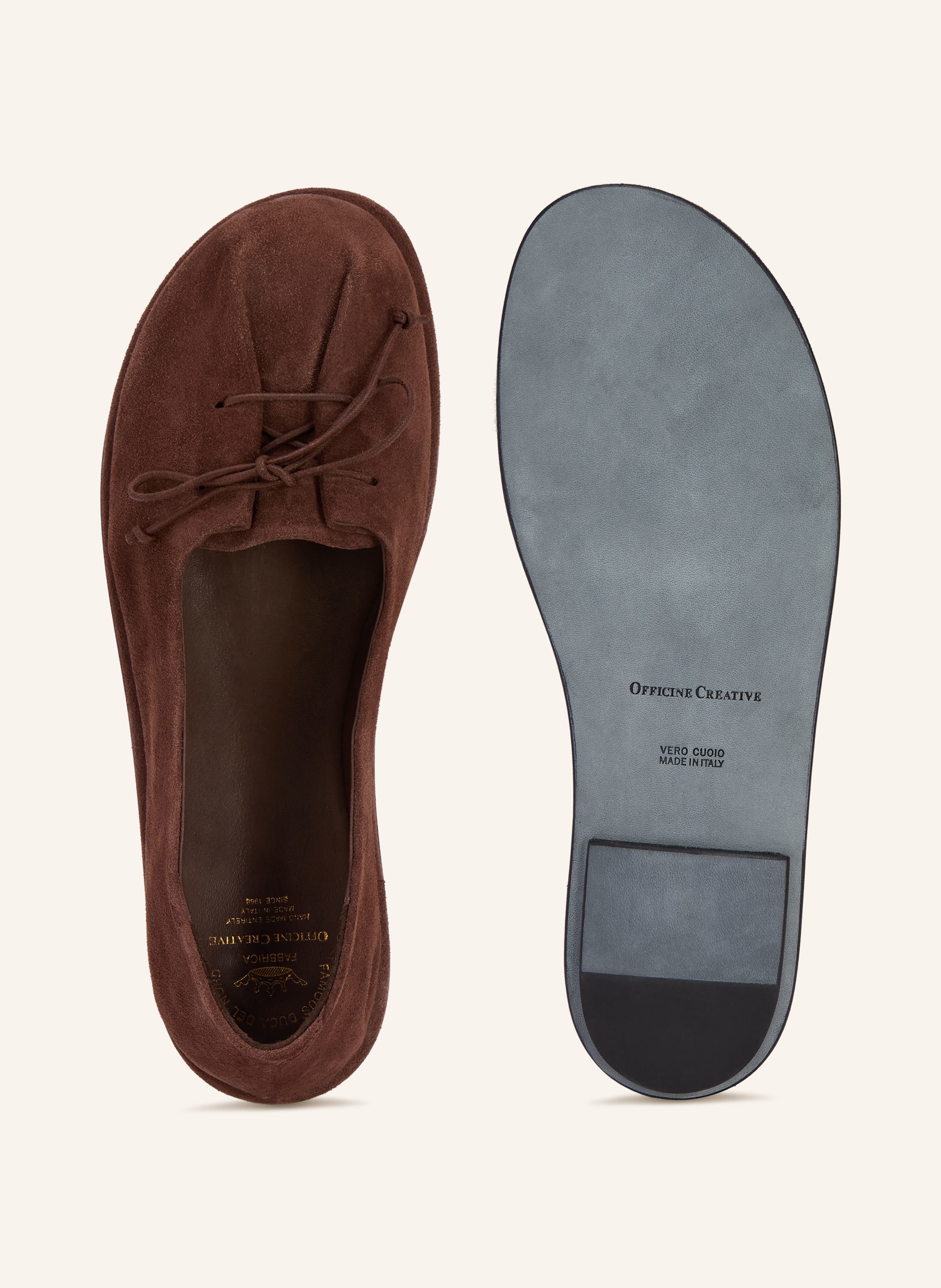 Thumbnail - Officine Creative Ballerinas Fontayne/009 braun