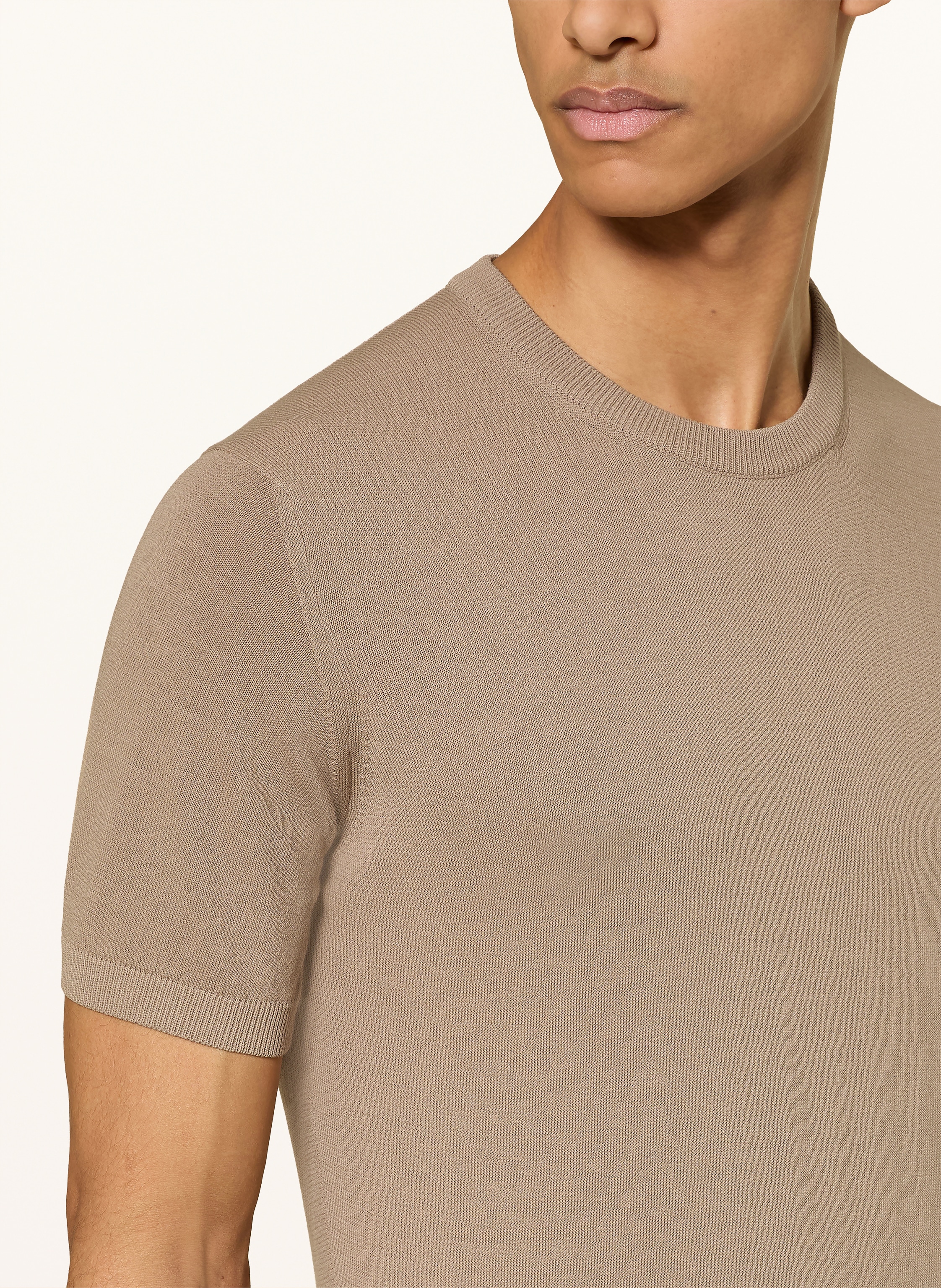 Thumbnail - Distretto 12 Strickshirt beige