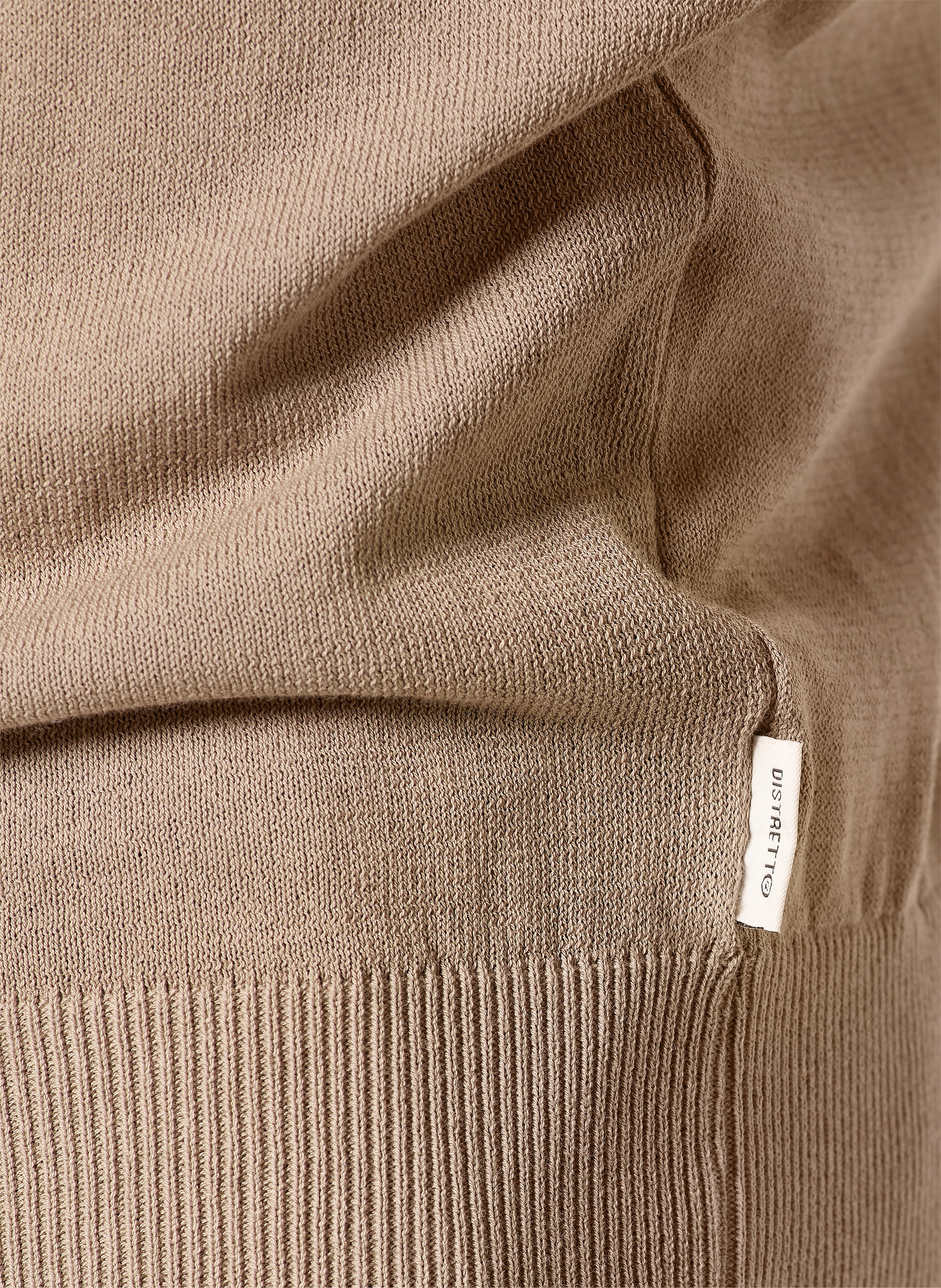 Thumbnail - Distretto 12 Strickshirt beige