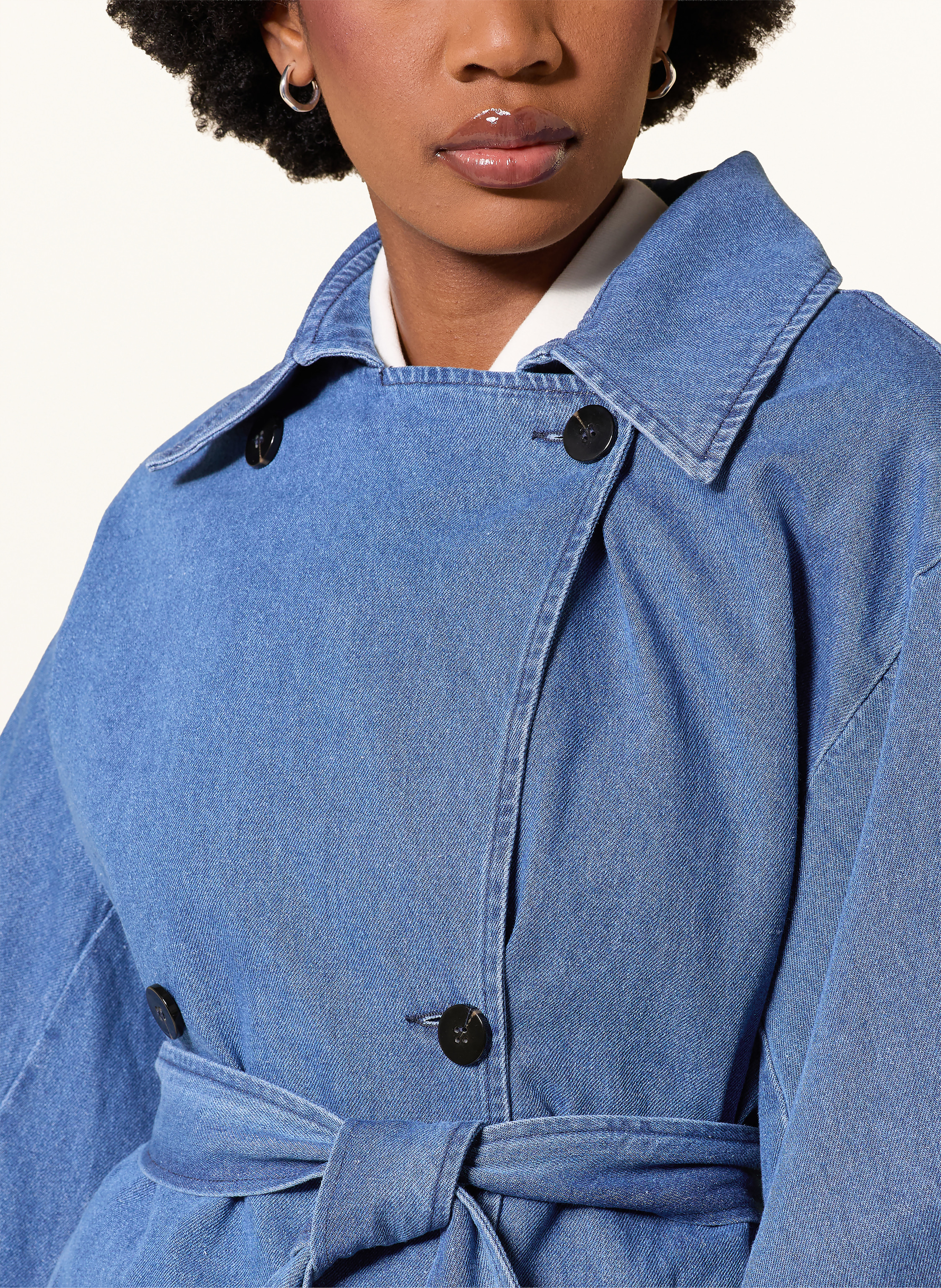 Thumbnail - Sosue Jeansmantel Antonia blau