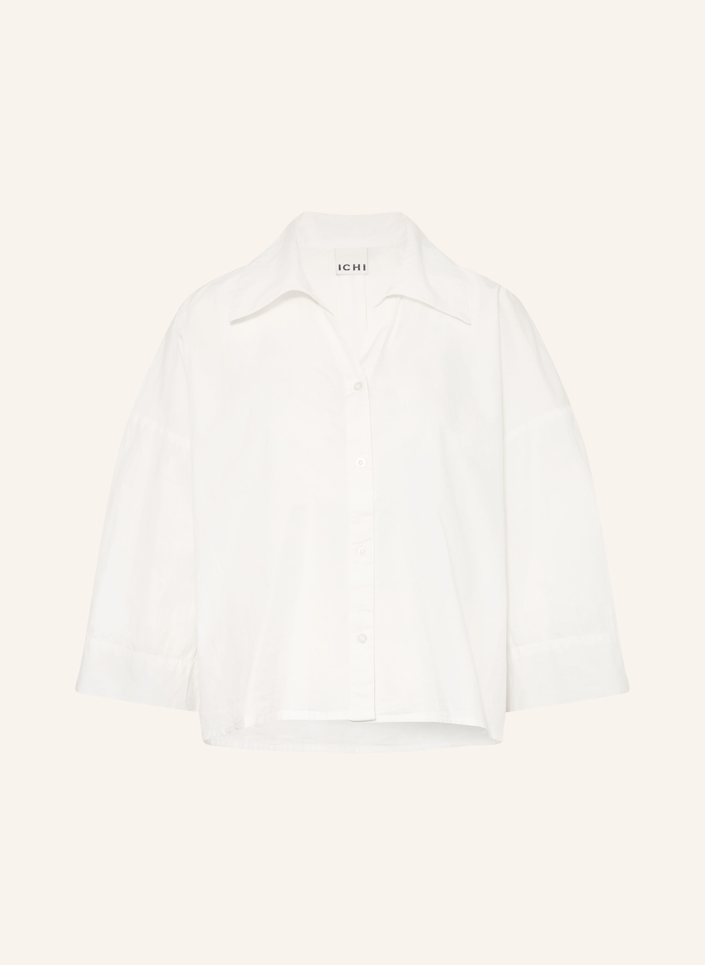 Ichi Bluse Ihluanne Mit 3/4-Arm weiss
