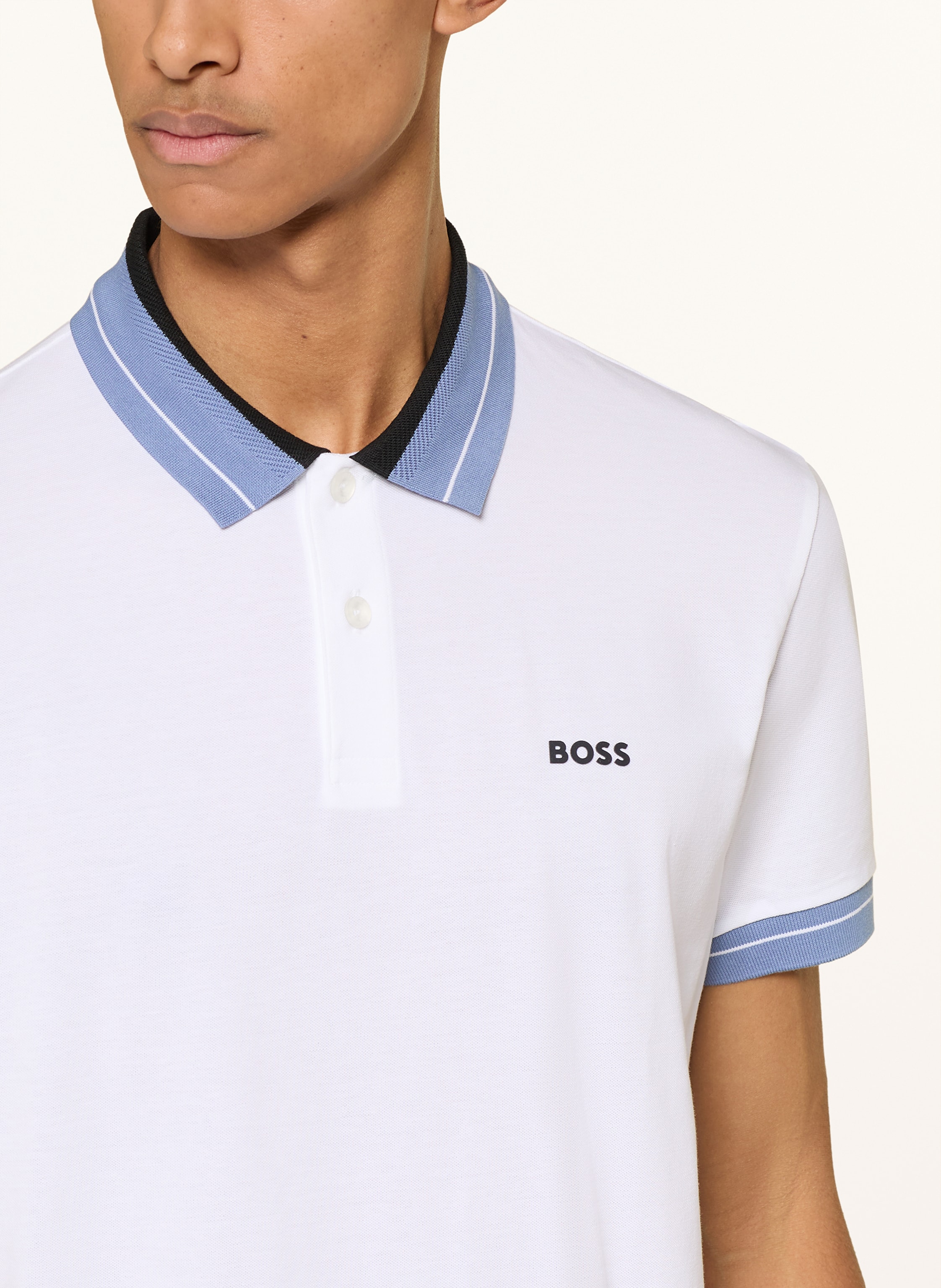Thumbnail - Boss Piqué-Poloshirt Member Regular Fit weiss