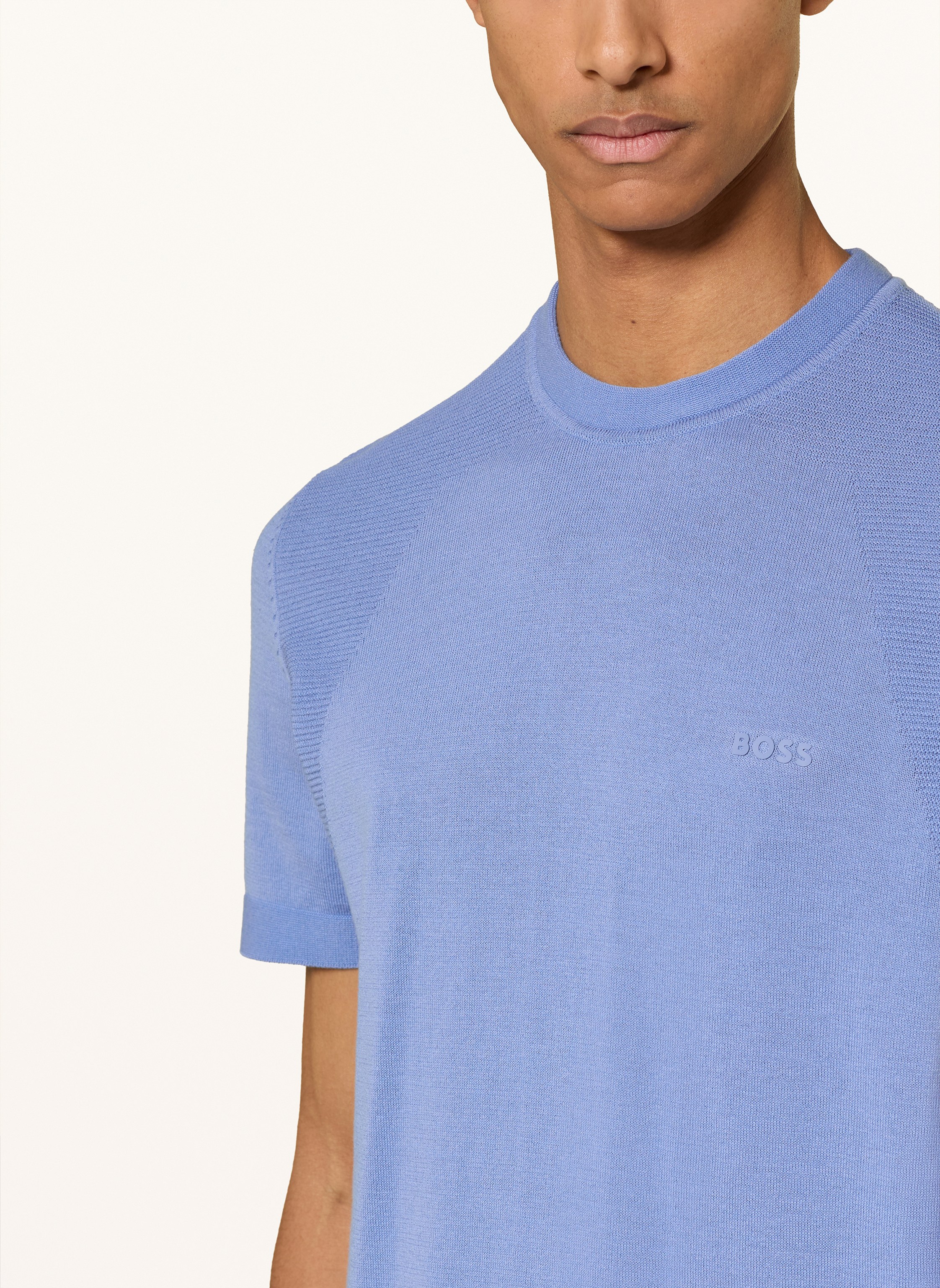 Thumbnail - Boss Strickshirt Momentum-Lite blau