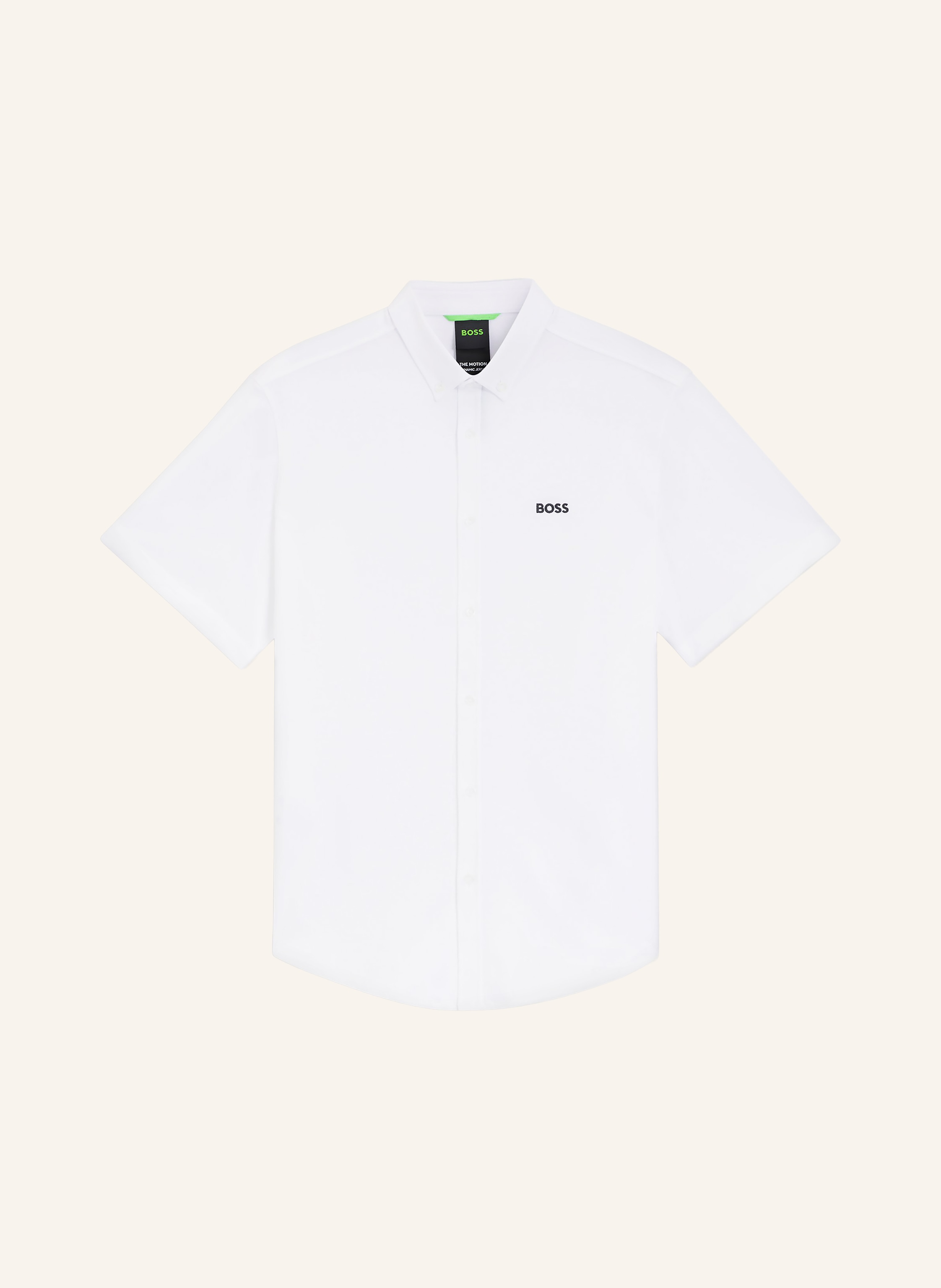 Boss Boss Kurzarm-Hemd St_Motion S Regular Fit Aus Jersey weiss in WEISS