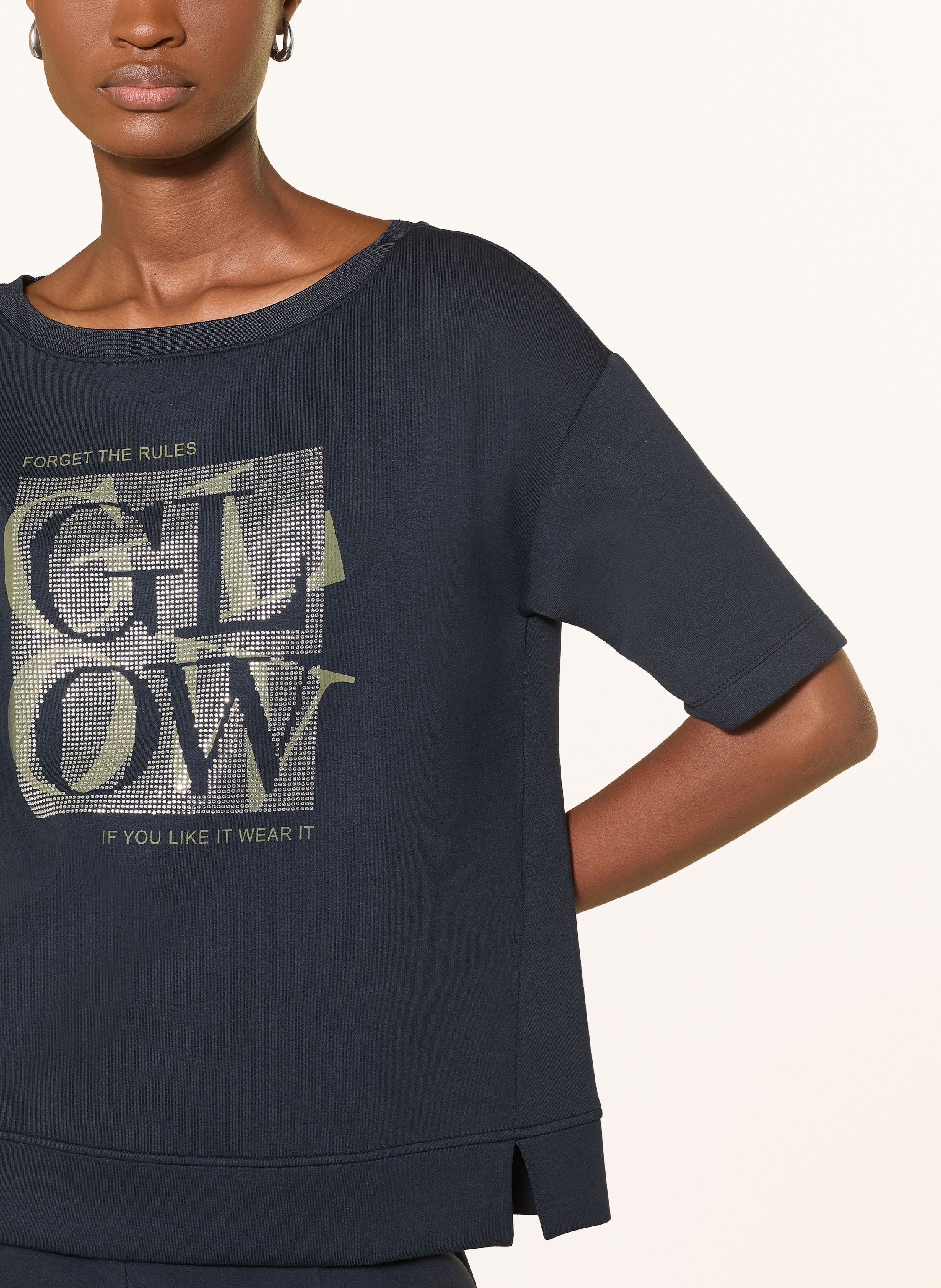 Thumbnail - Betty Barclay Sweatshirt Mit Schmucksteinen blau