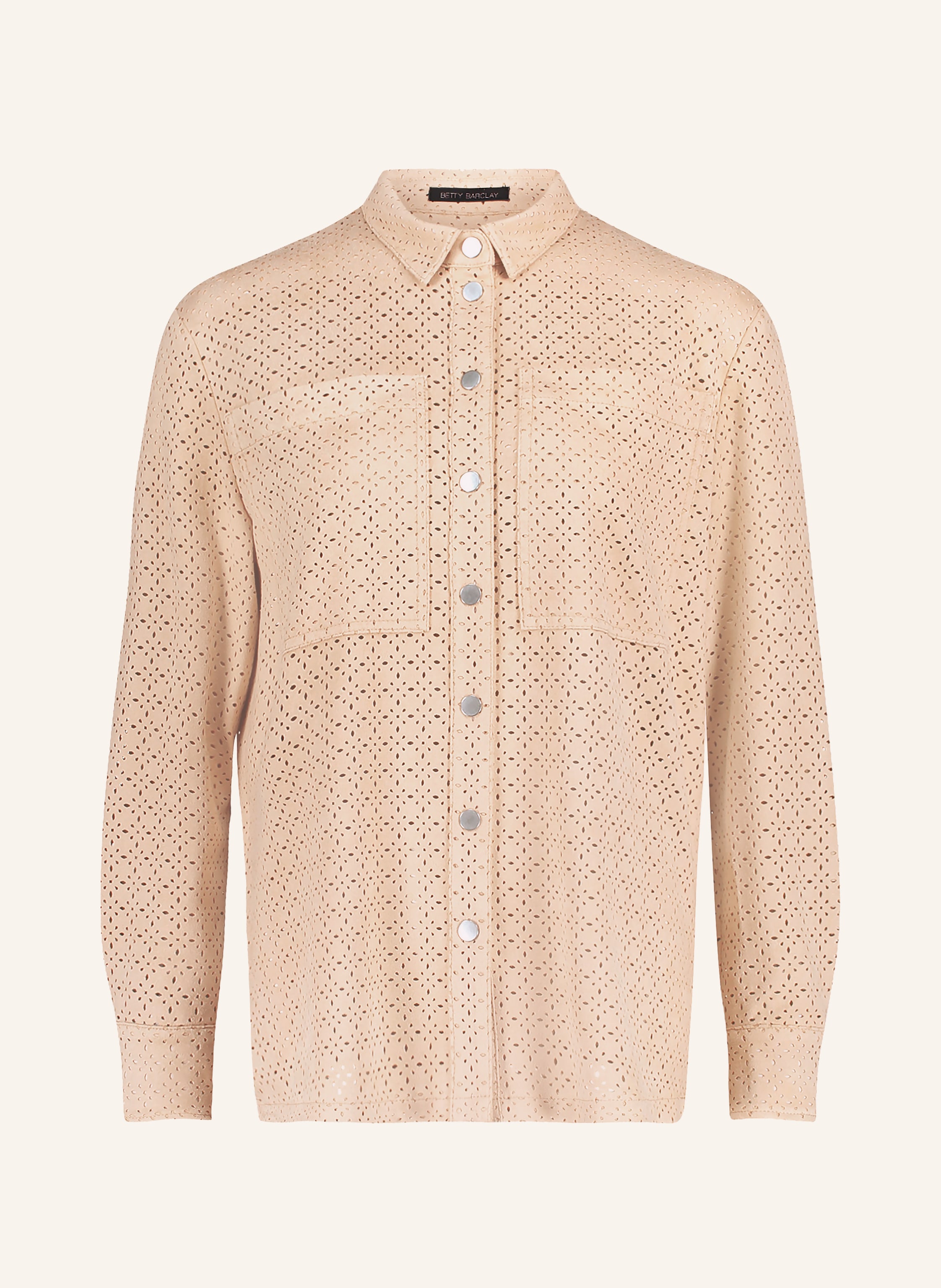 Betty Barclay Hemdbluse In Lederoptik beige