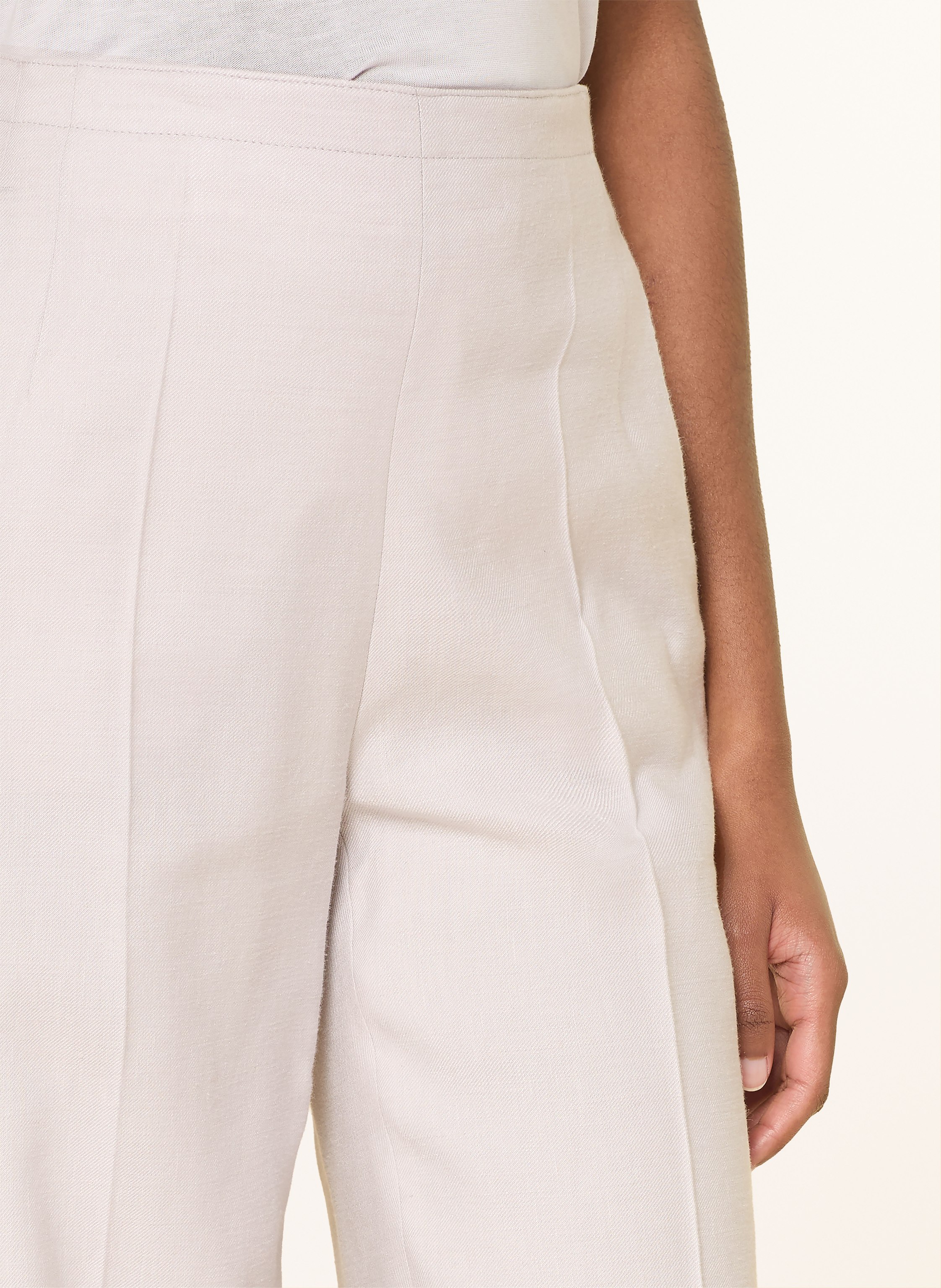 Thumbnail - Windsor. Marlenehose Mit Leinen grau