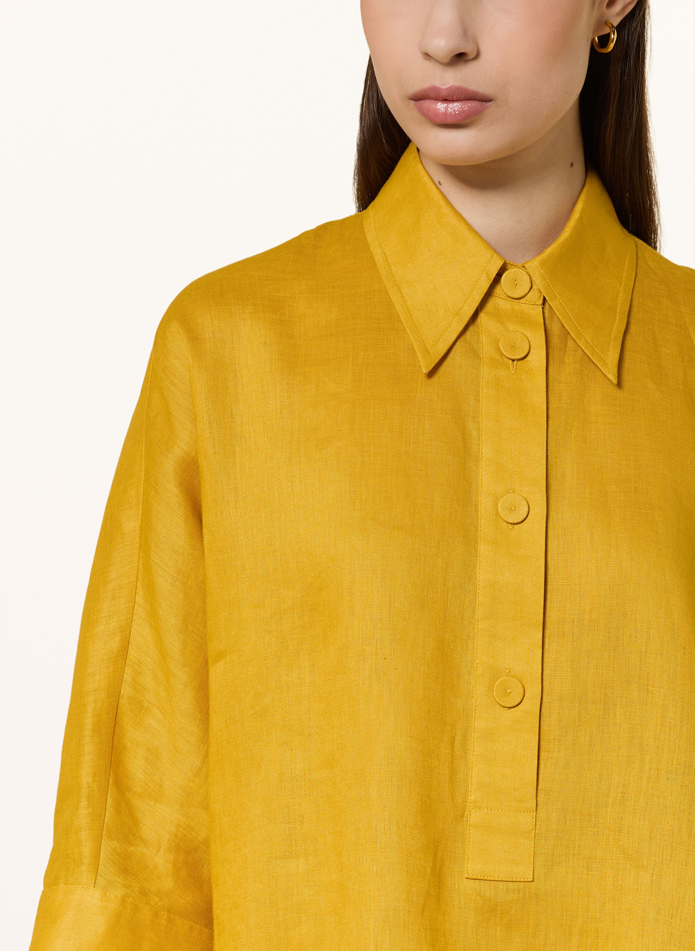 Thumbnail - Windsor. Blusenshirt Aus Leinen Mit 3/4-Arm gelb