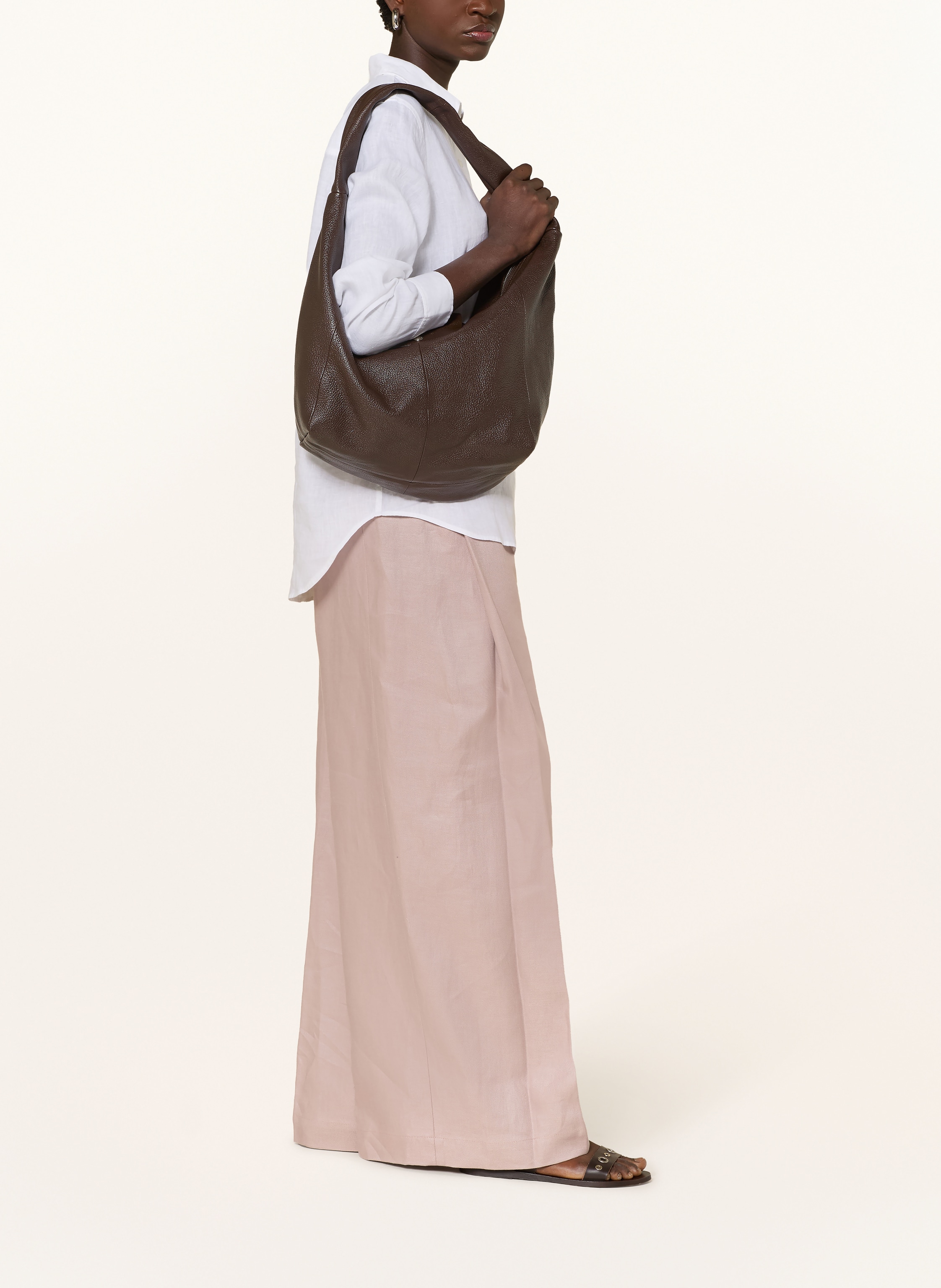 Thumbnail - Nine:Inthe:Morning Marlenehose Petra Aus Leinen rosa