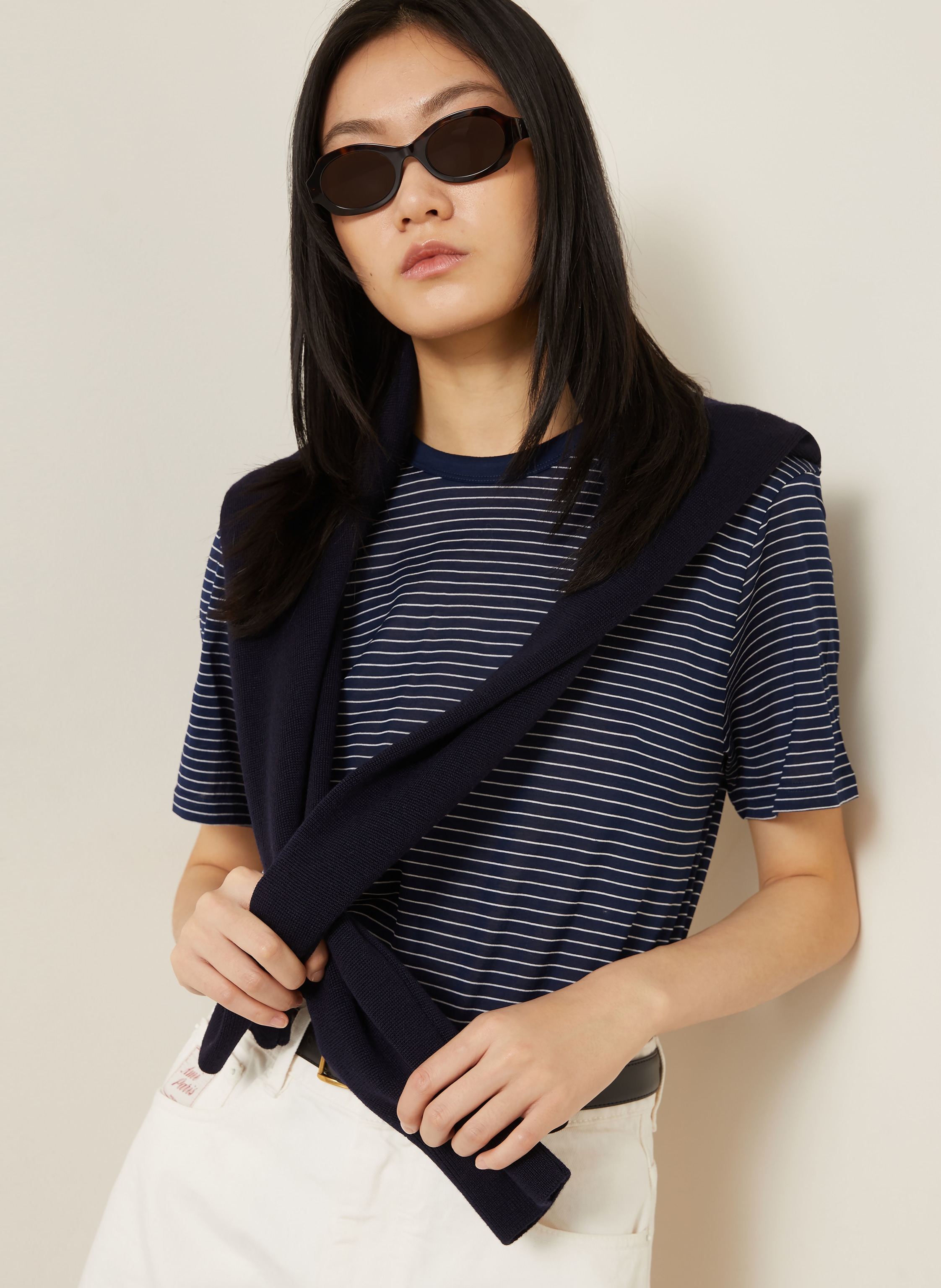 Thumbnail - Ami Paris T-Shirt blau