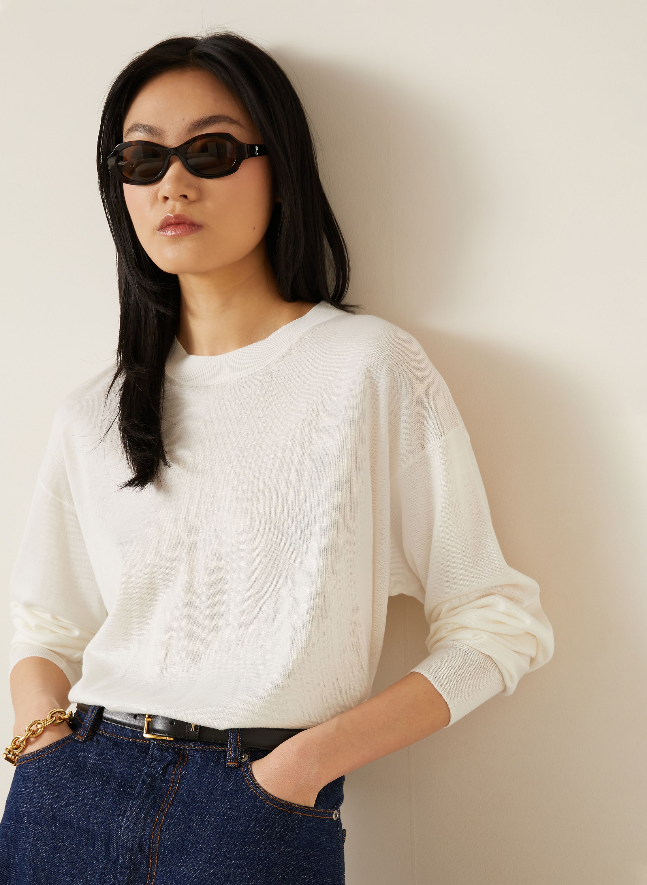 Thumbnail - Ami Paris Pullover weiss