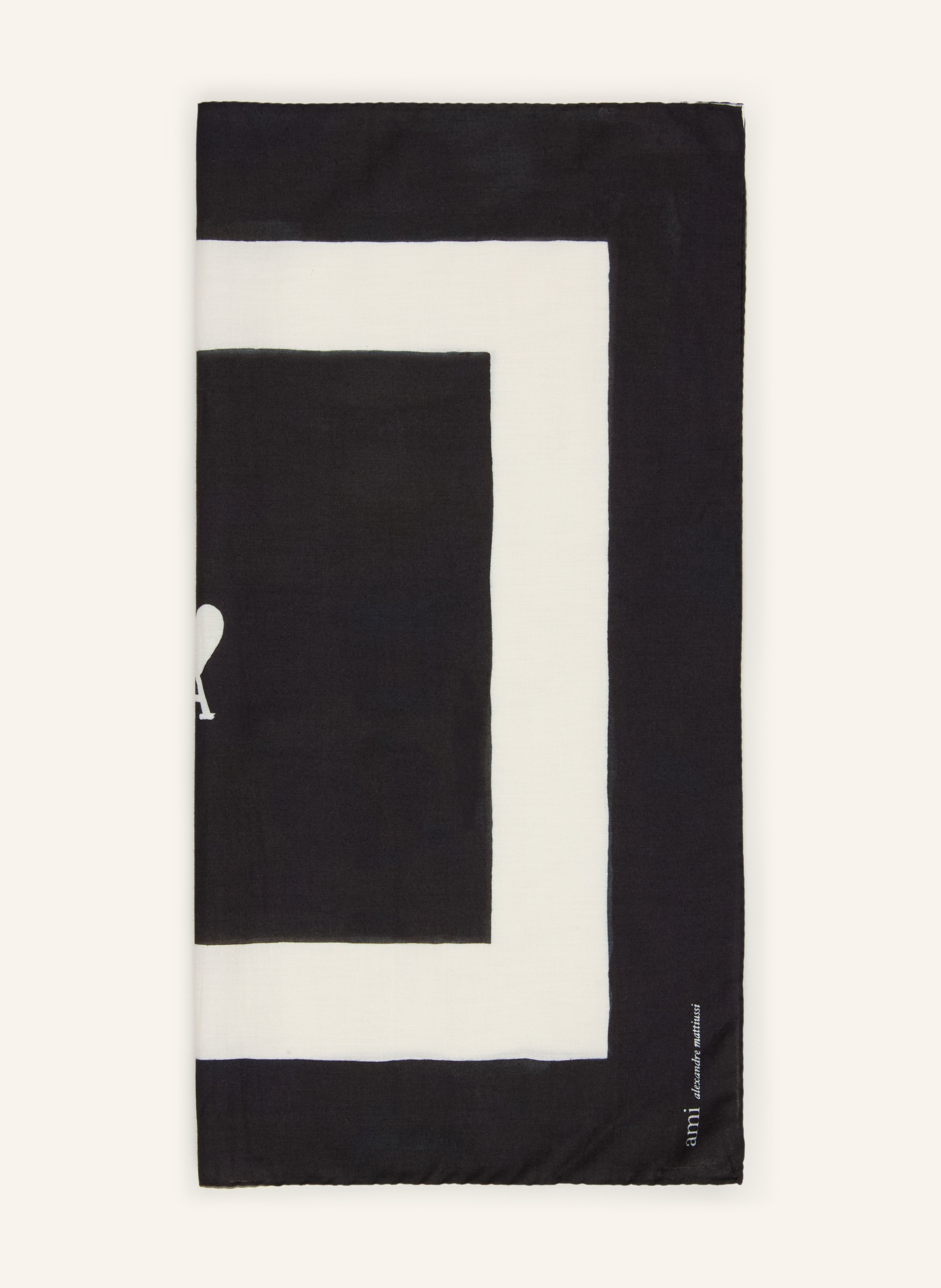 AMI Paris Ami Paris Tuch schwarz in SCHWARZ / WEISS
