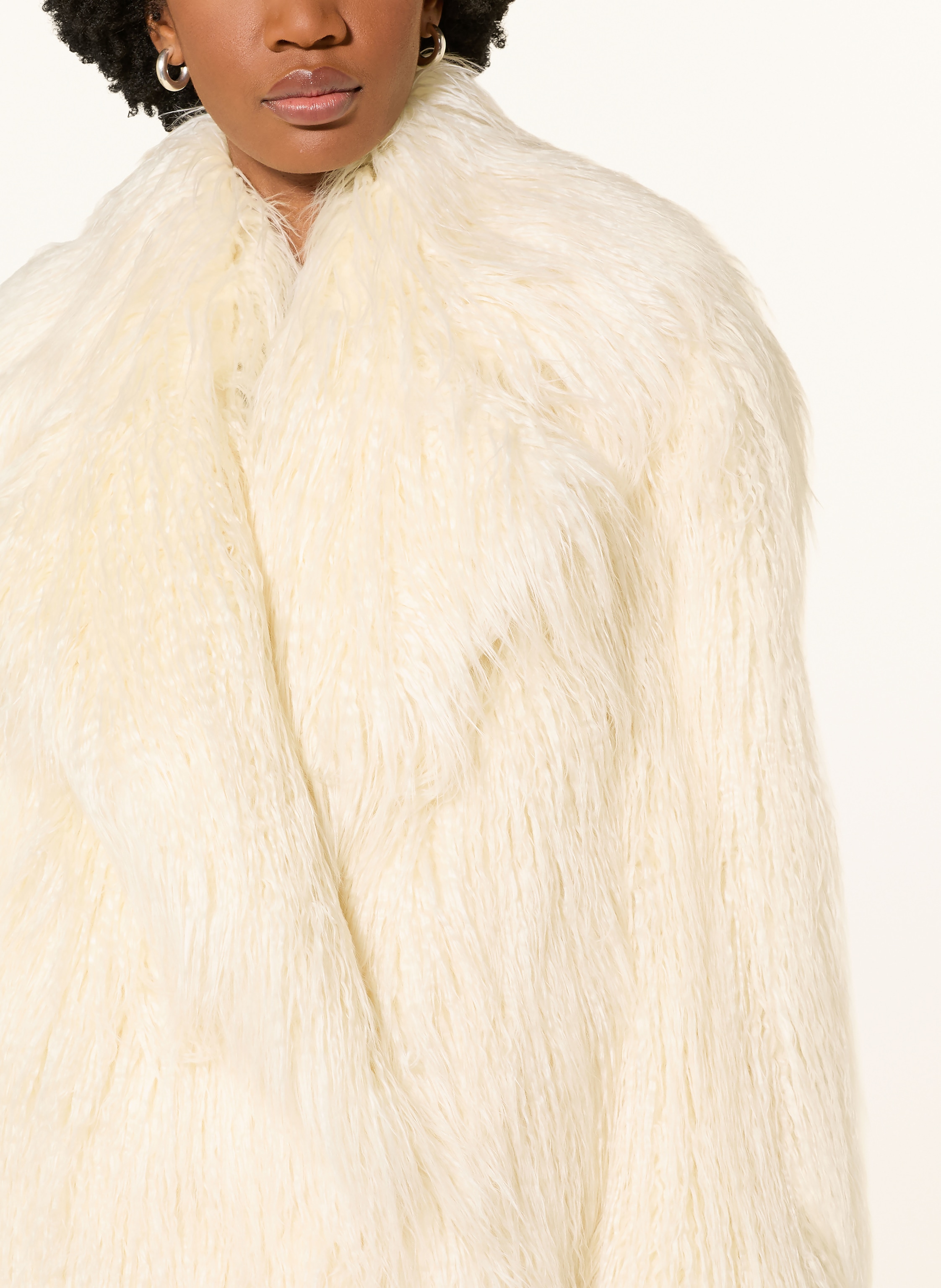 Thumbnail - The Frankie Shop Kunstfell-Jacke Liza weiss