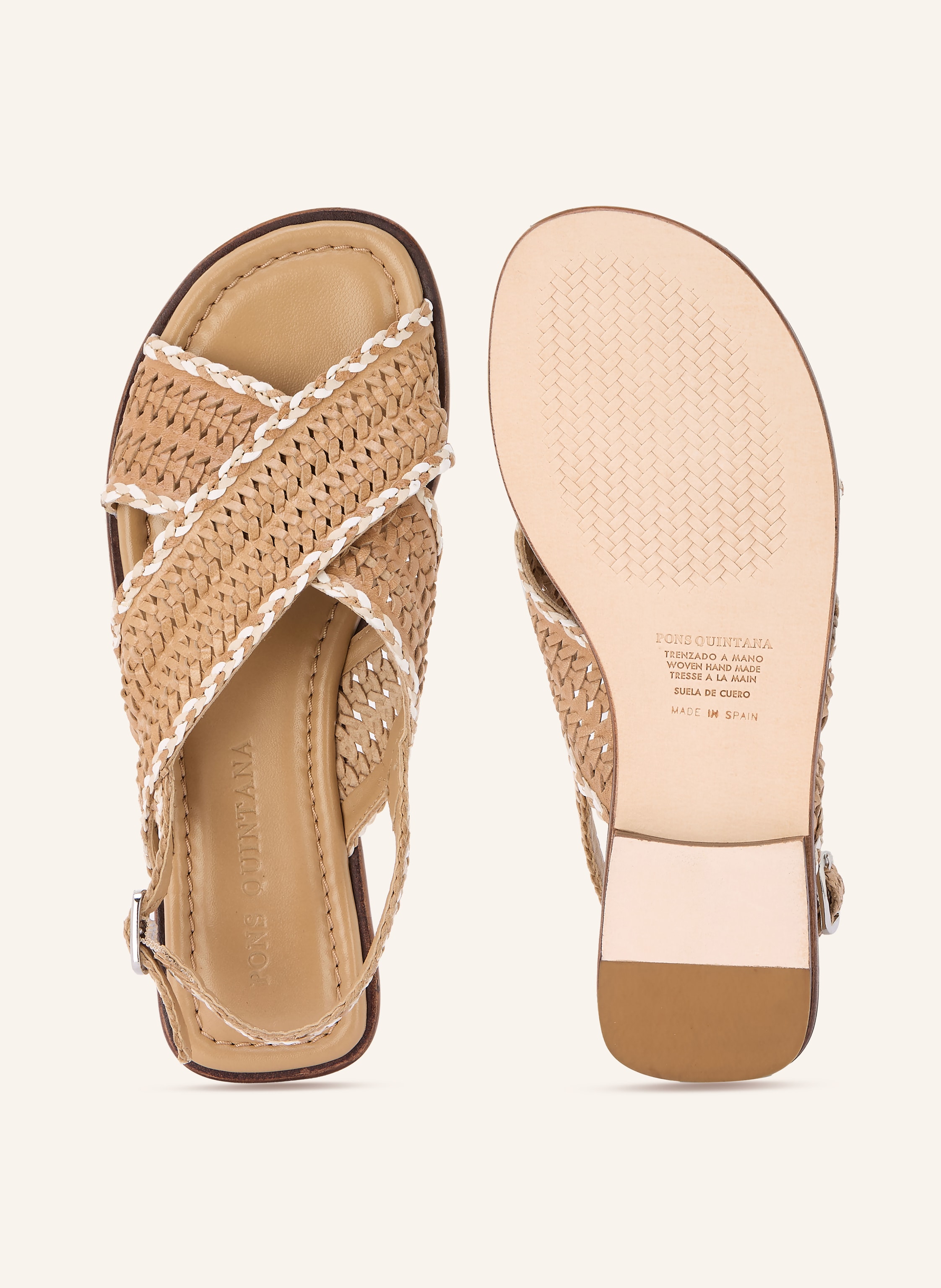 Thumbnail - Pons Quintana Sandalen beige