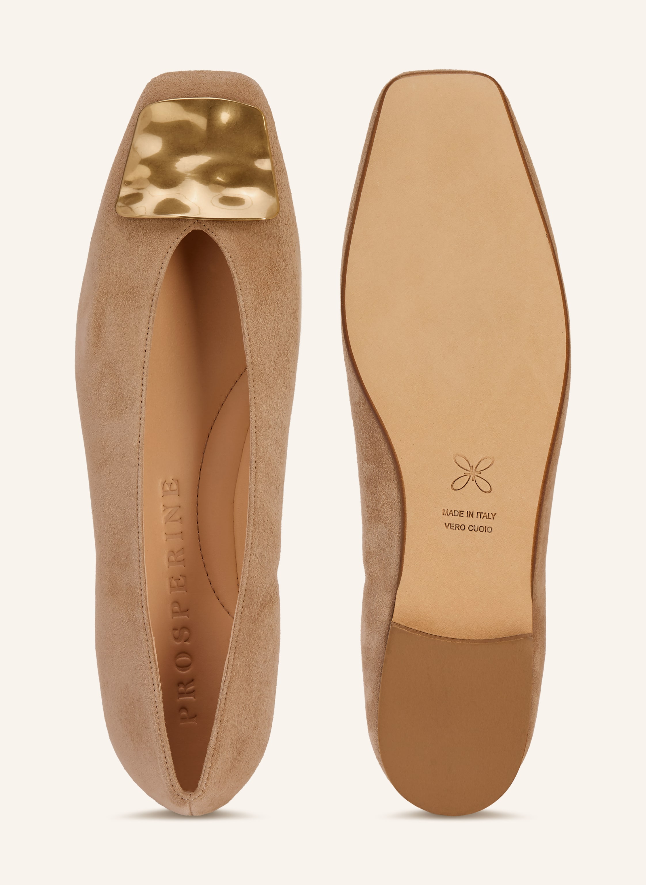 Thumbnail - Prosperine Ballerinas beige