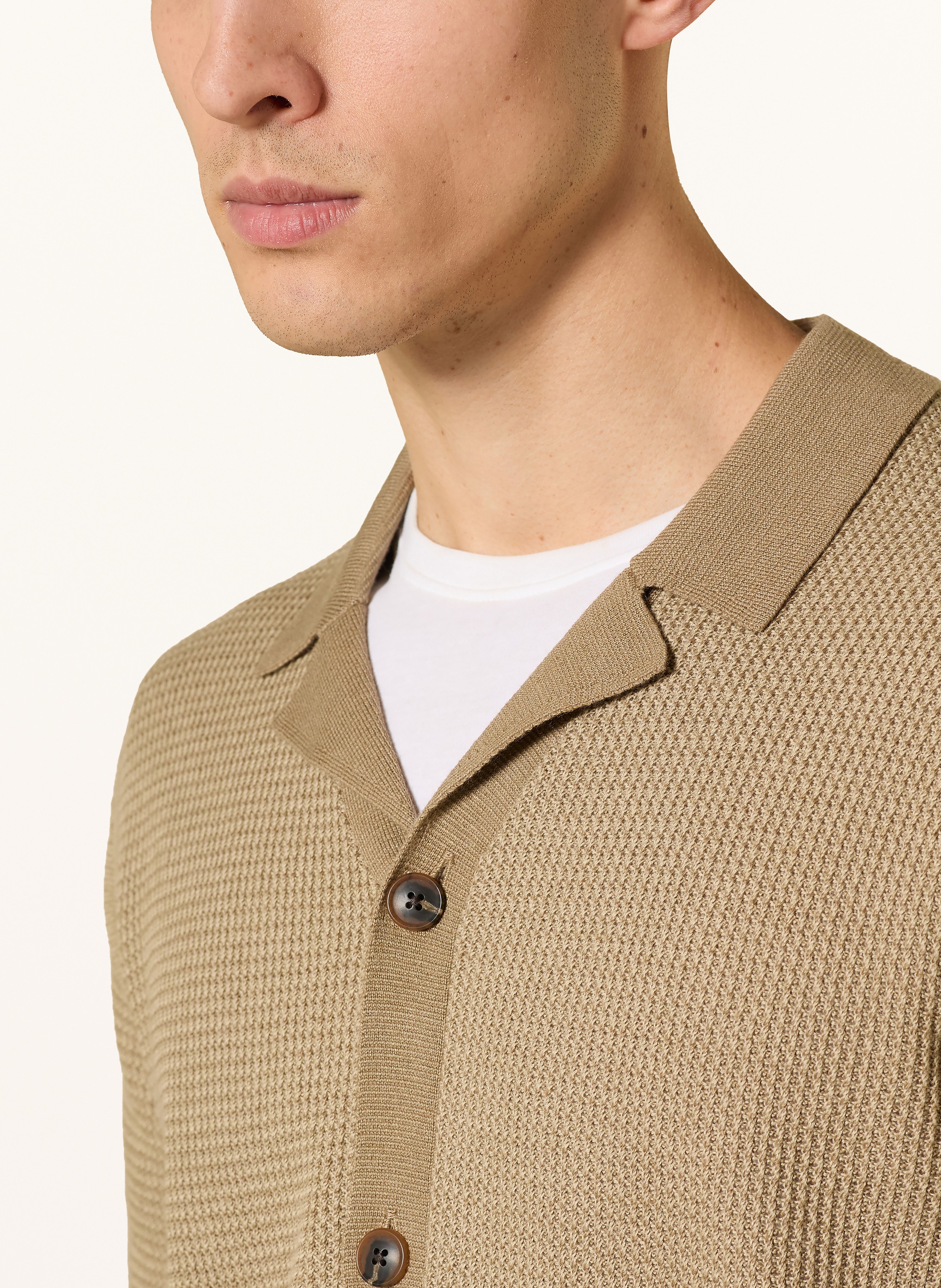 Thumbnail - Tiger Of Sweden Strickhemd River T Regular Fit braun