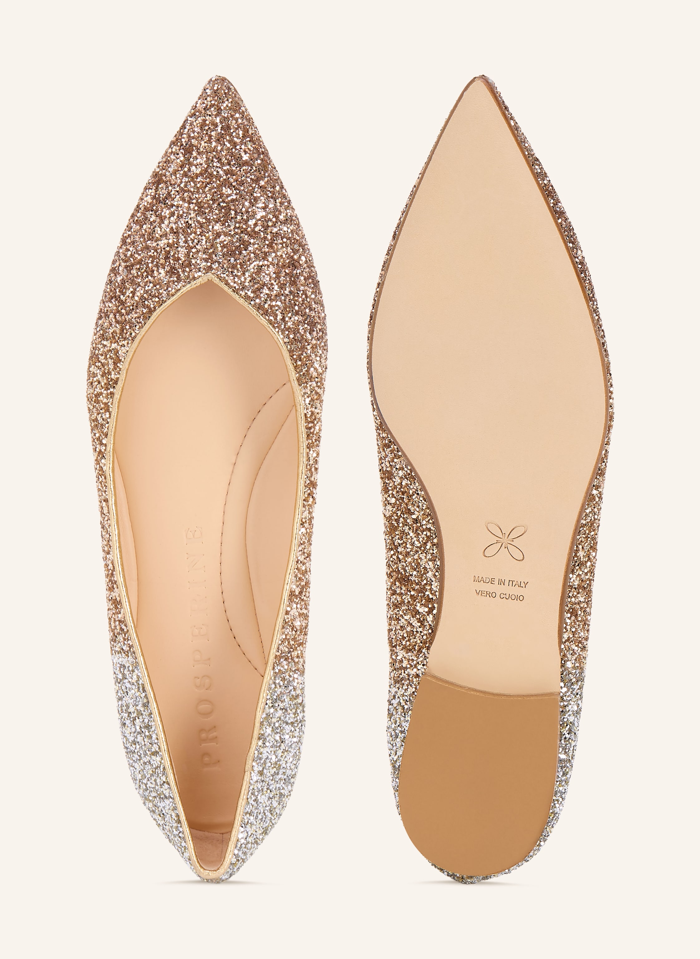 Thumbnail - Prosperine Ballerinas gold