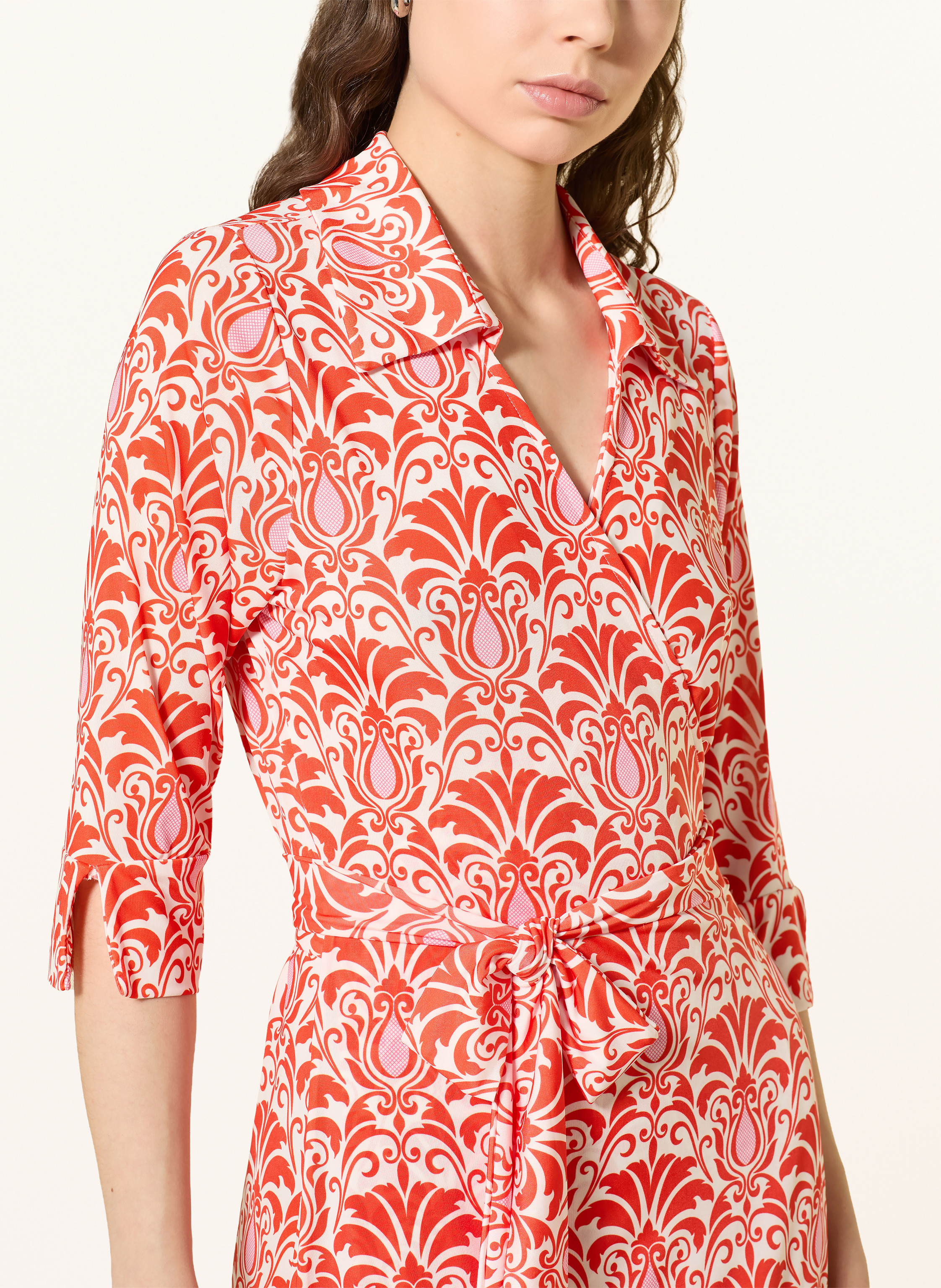 Thumbnail - Marivie Wickelkleid Bisou! Aus Jersey rot