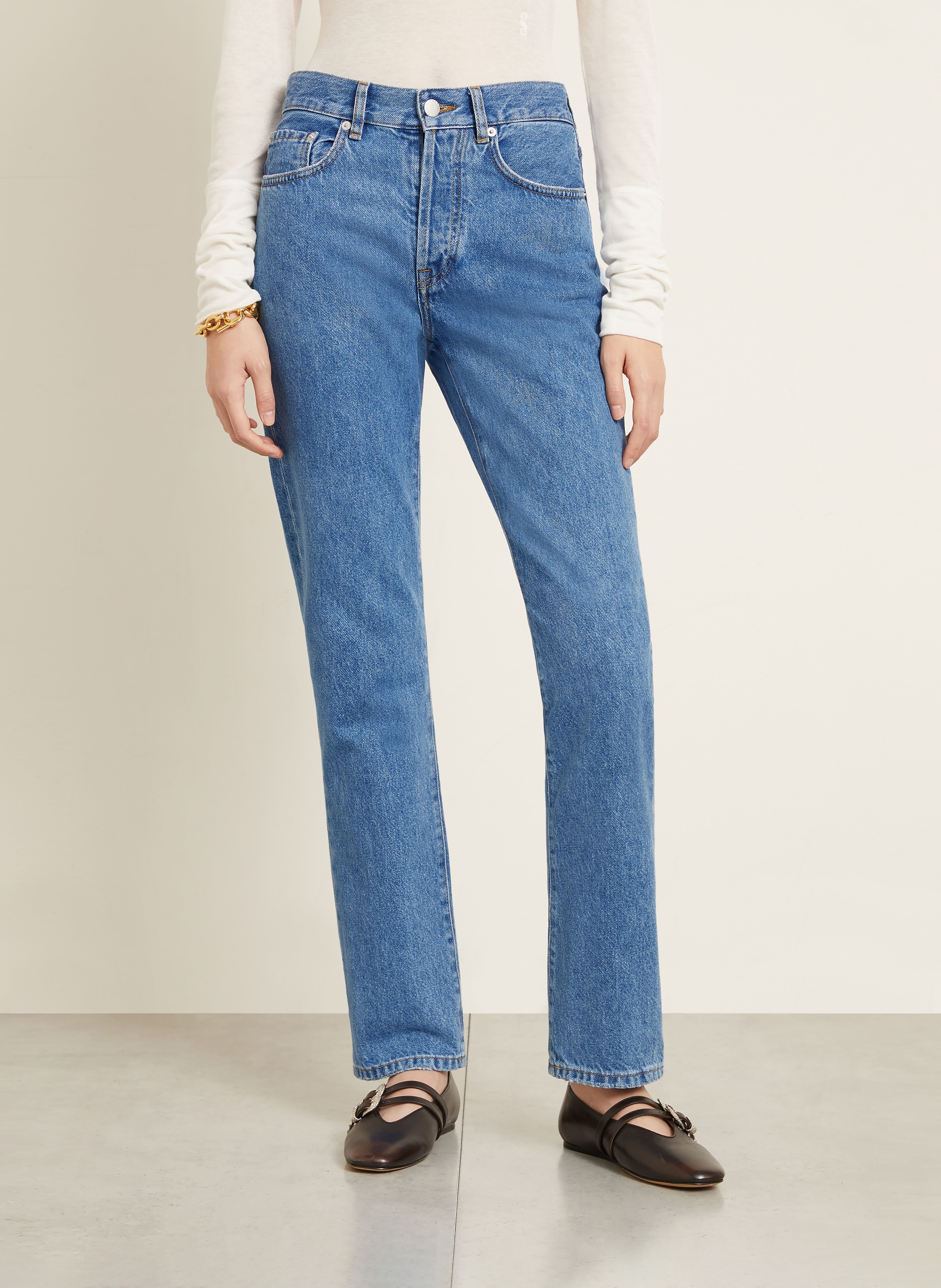 Thumbnail - Iris Von Arnim Straight Jeans Dalina blau