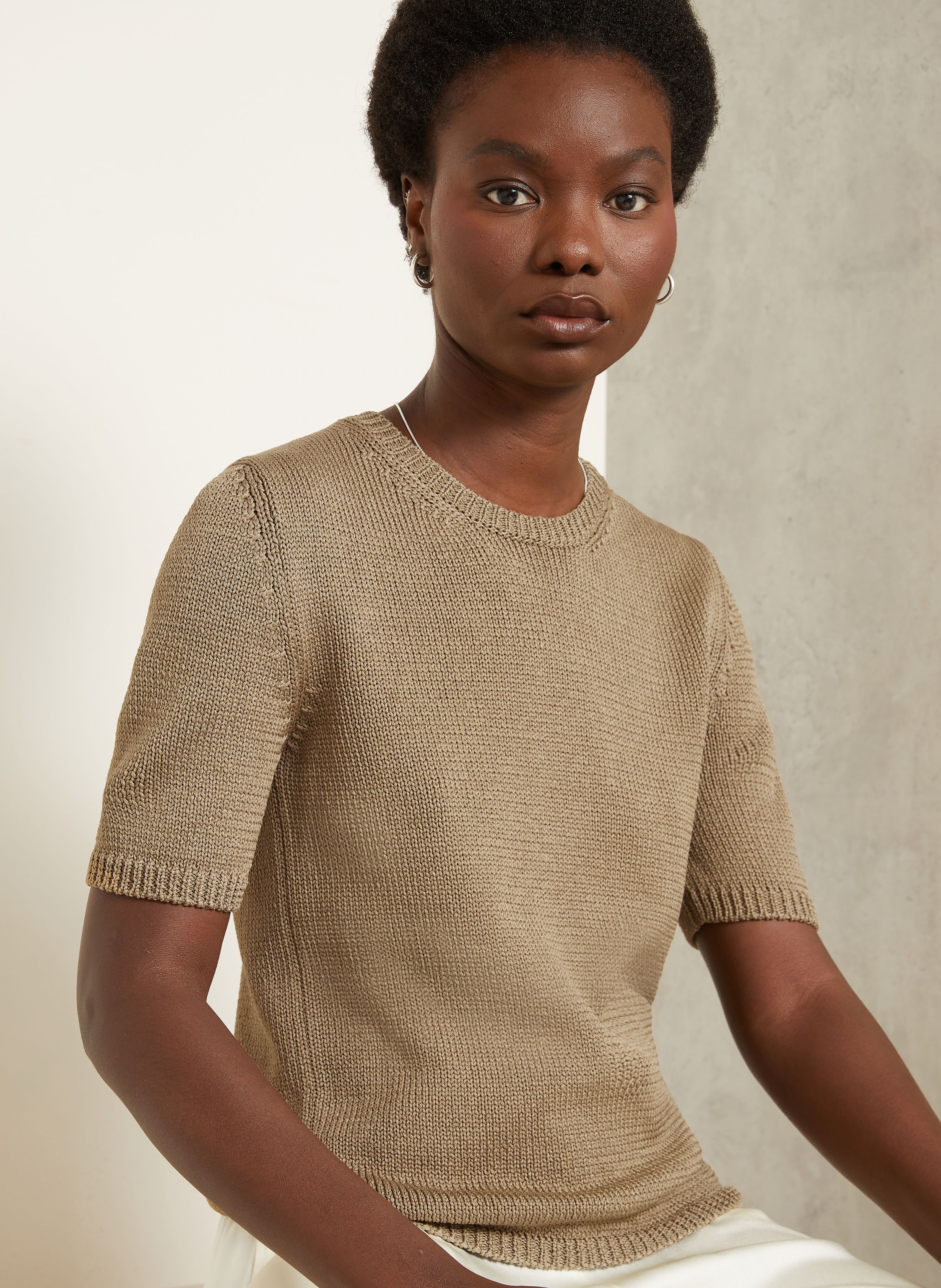 Thumbnail - Iris Von Arnim Strickshirt Bari braun