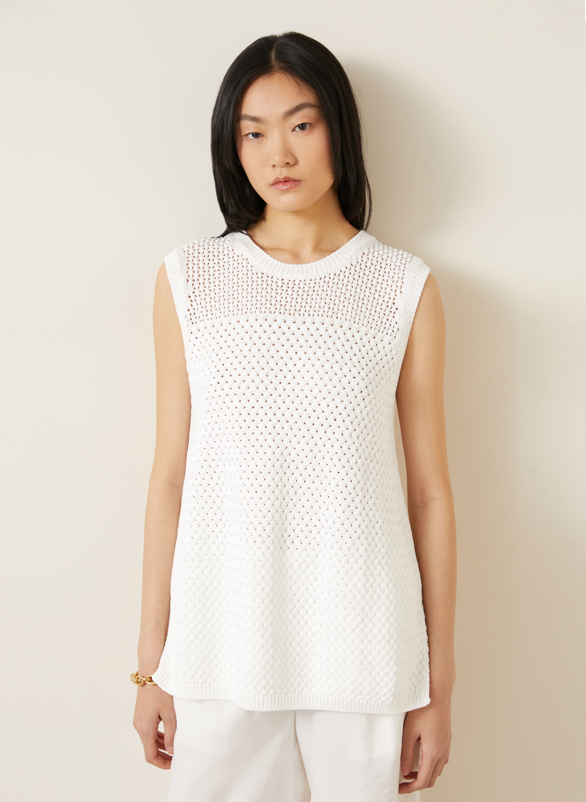 Thumbnail - Iris Von Arnim Stricktop Carima weiss