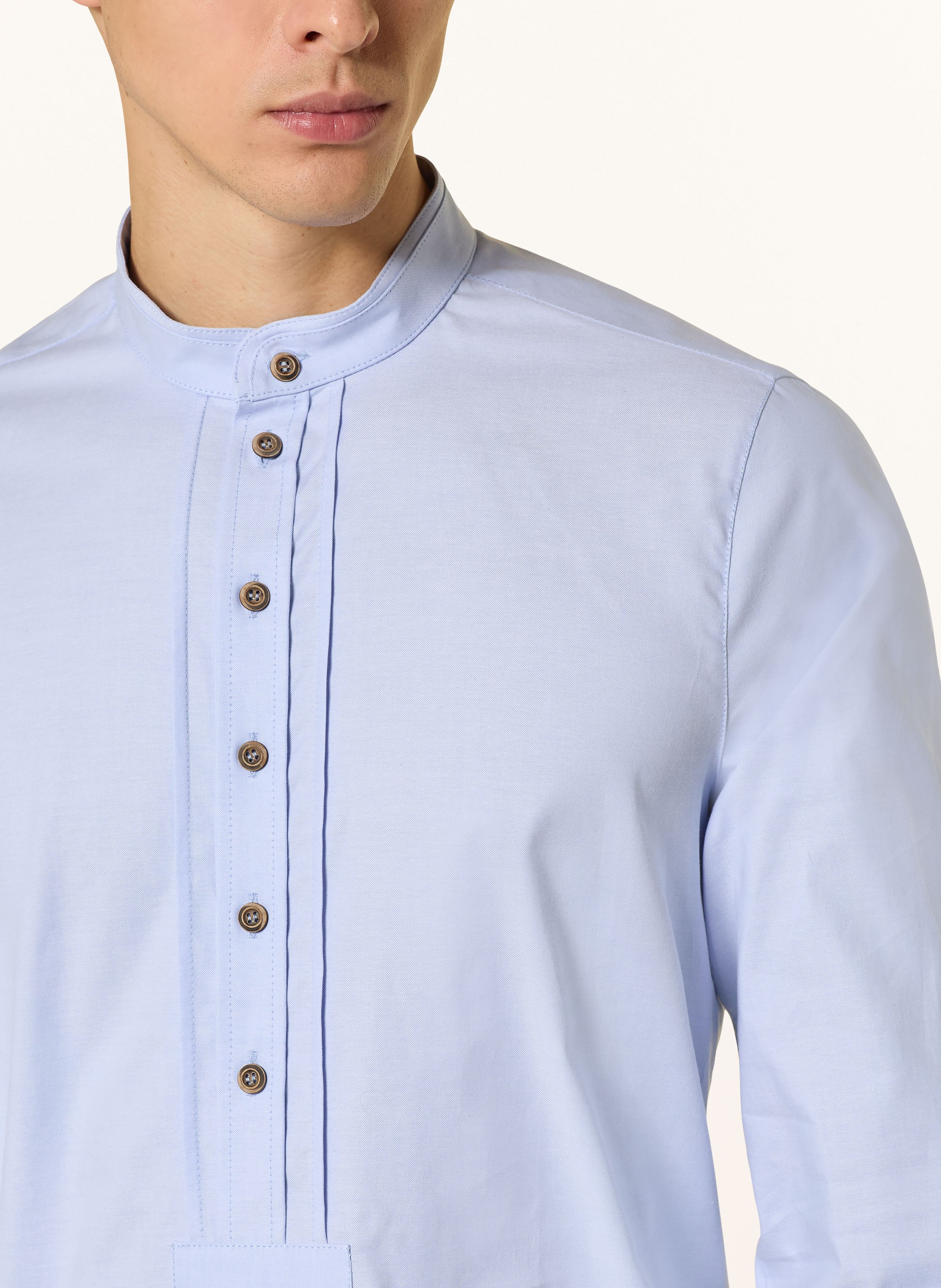 Thumbnail - Grasegger Trachtenhemd Kopeke Regular Fit Mit Stehkragen blau