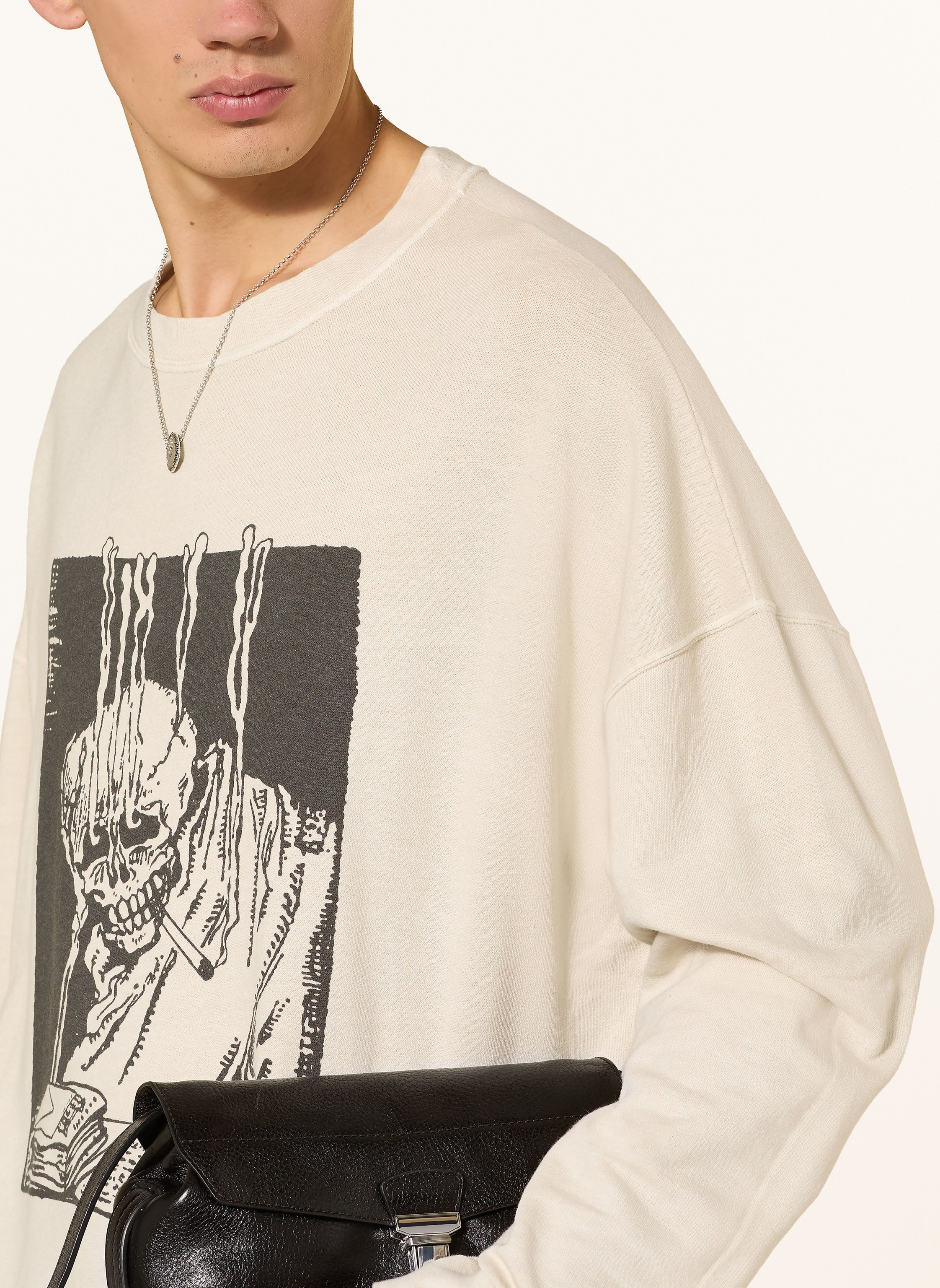Thumbnail - Our Legacy Oversized-Sweatshirt Slack beige