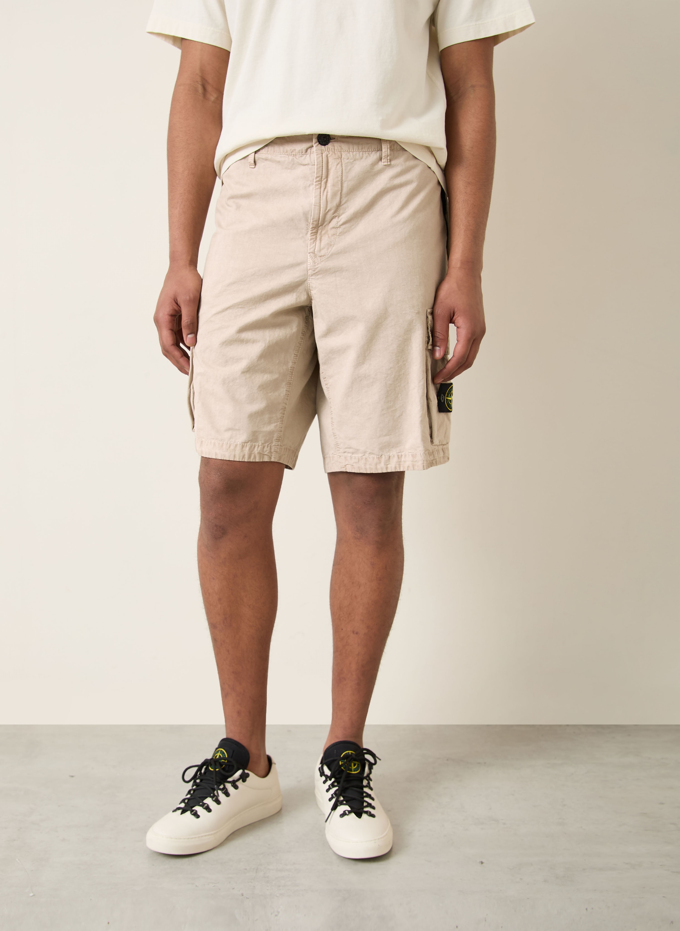 Thumbnail - Stone Island Cargoshorts beige