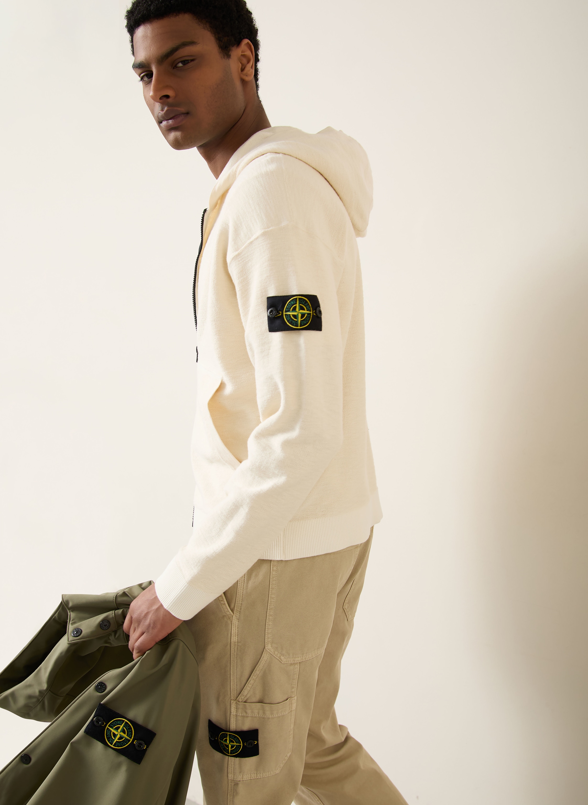 Thumbnail - Stone Island Strickjacke beige