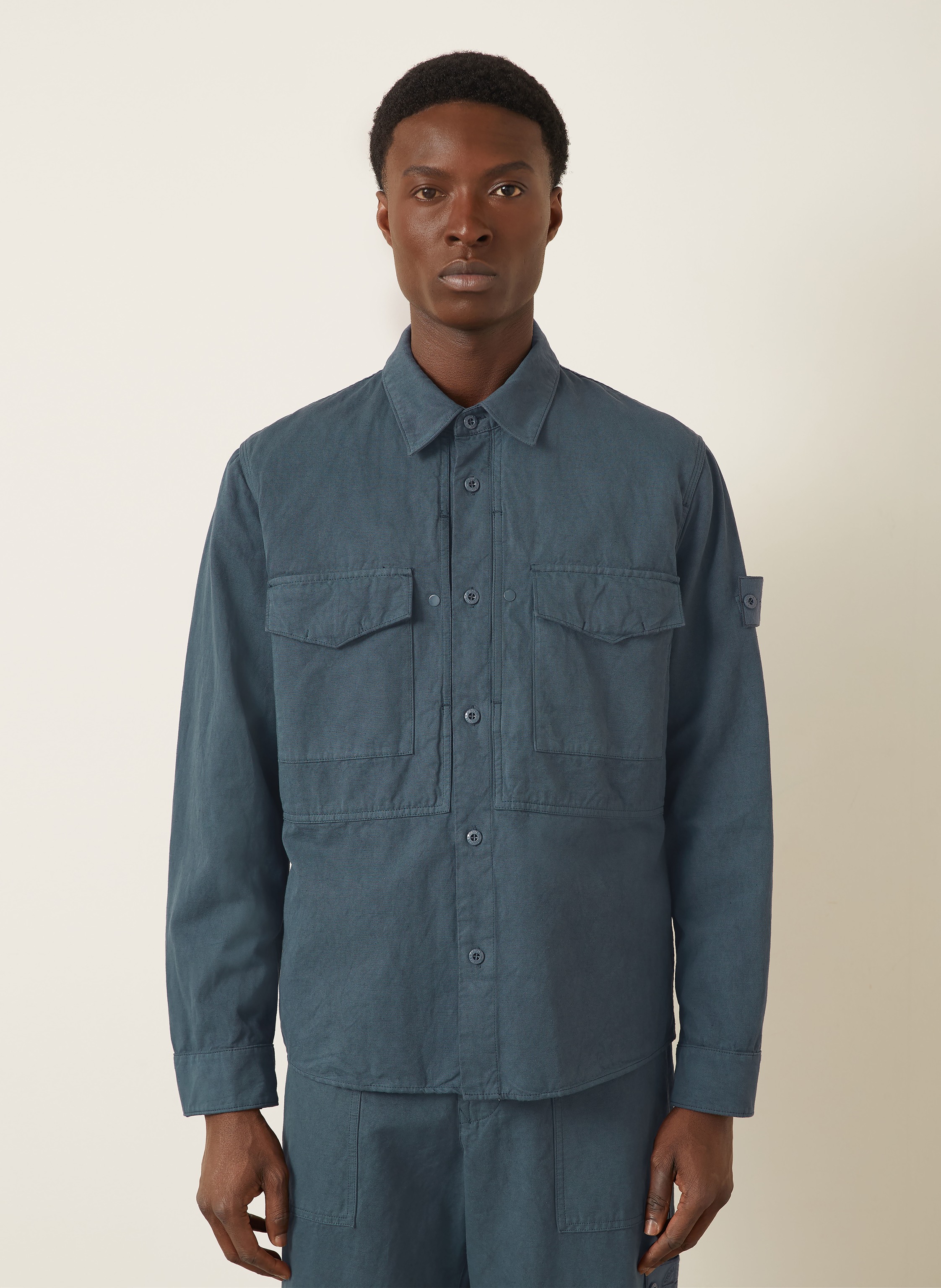 Thumbnail - Stone Island Overjacket Ghost blau