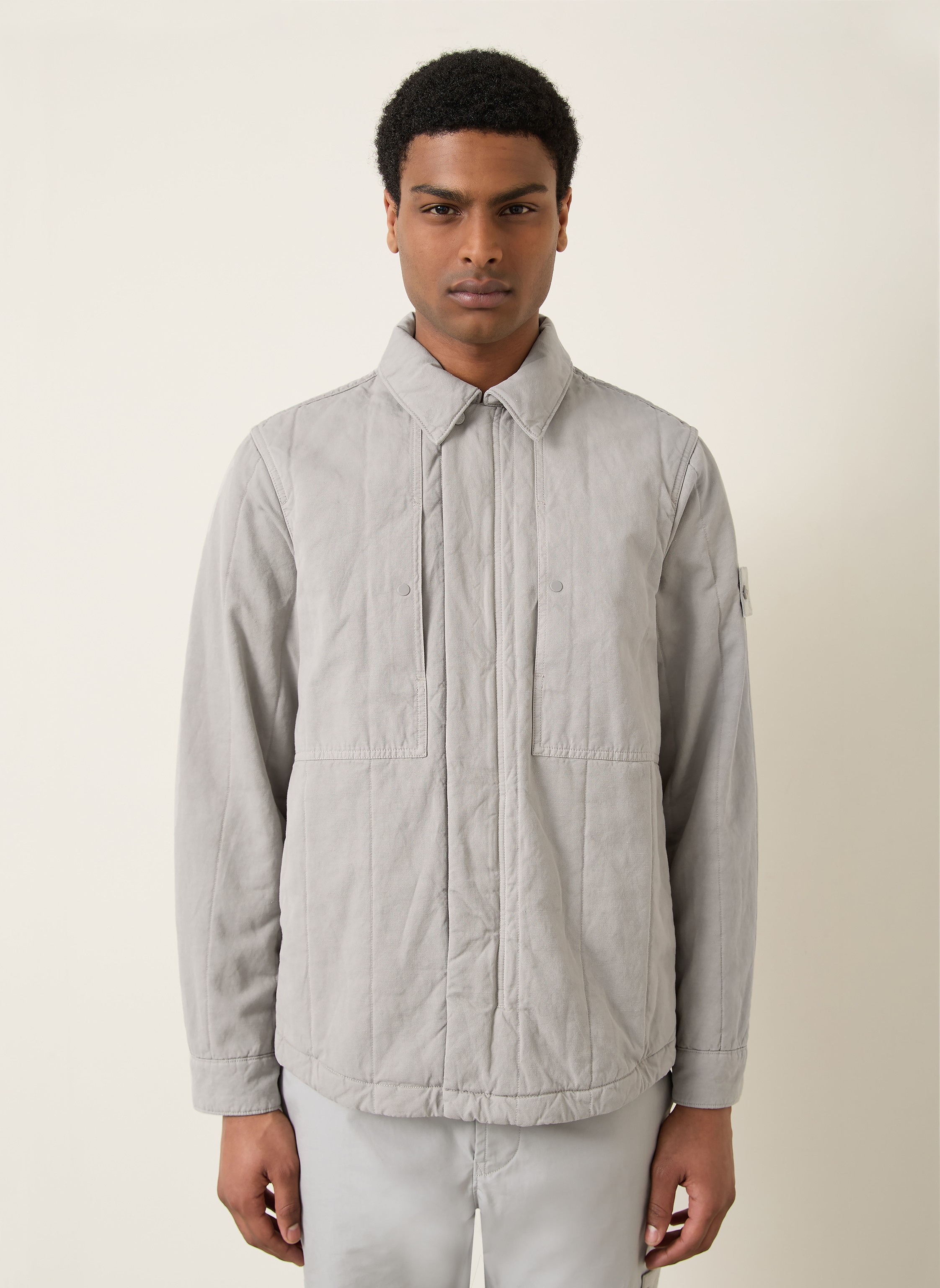 Thumbnail - Stone Island Overjacket Ghost grau