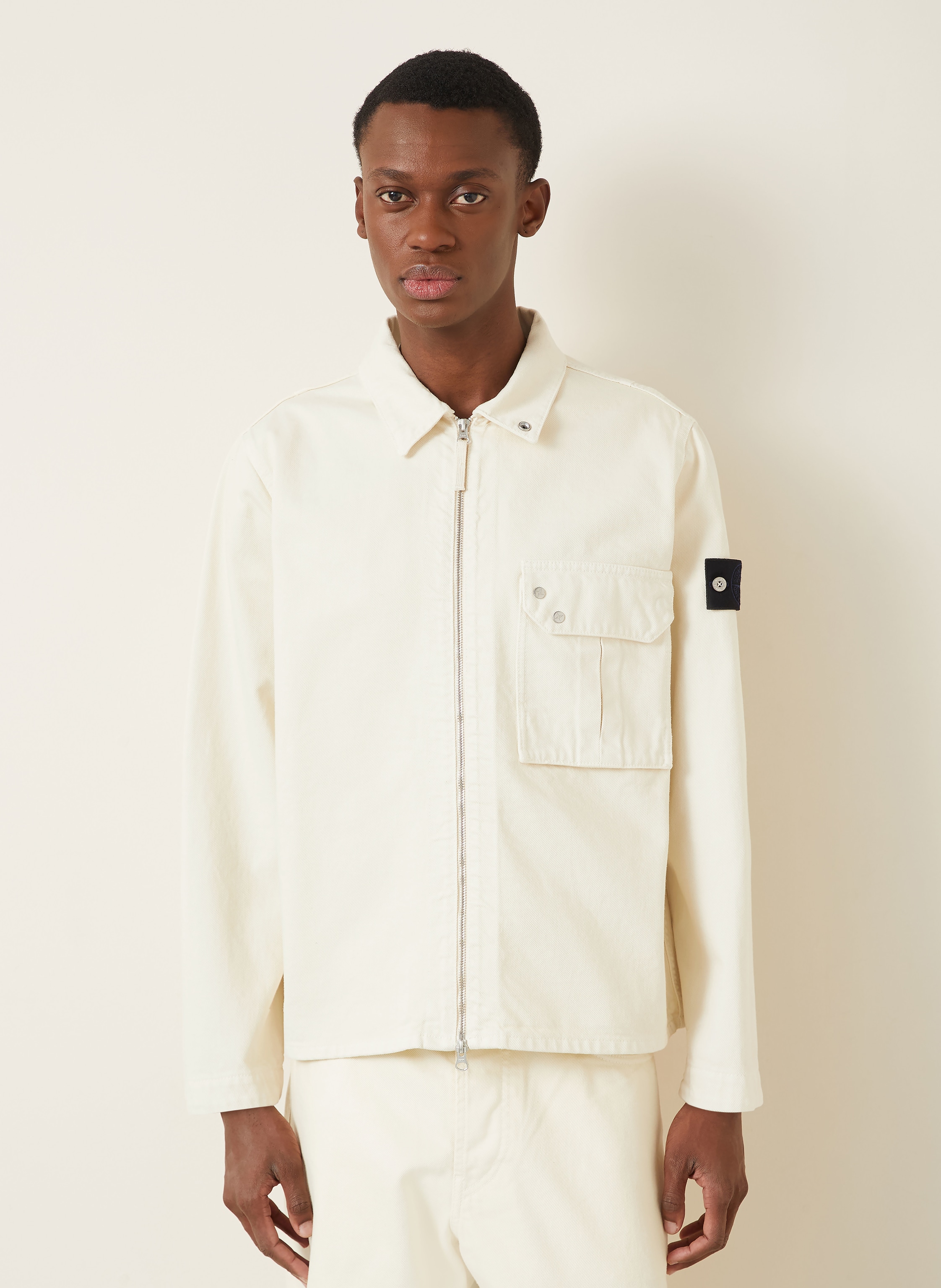 Thumbnail - Stone Island Jeans-Overjacket weiss