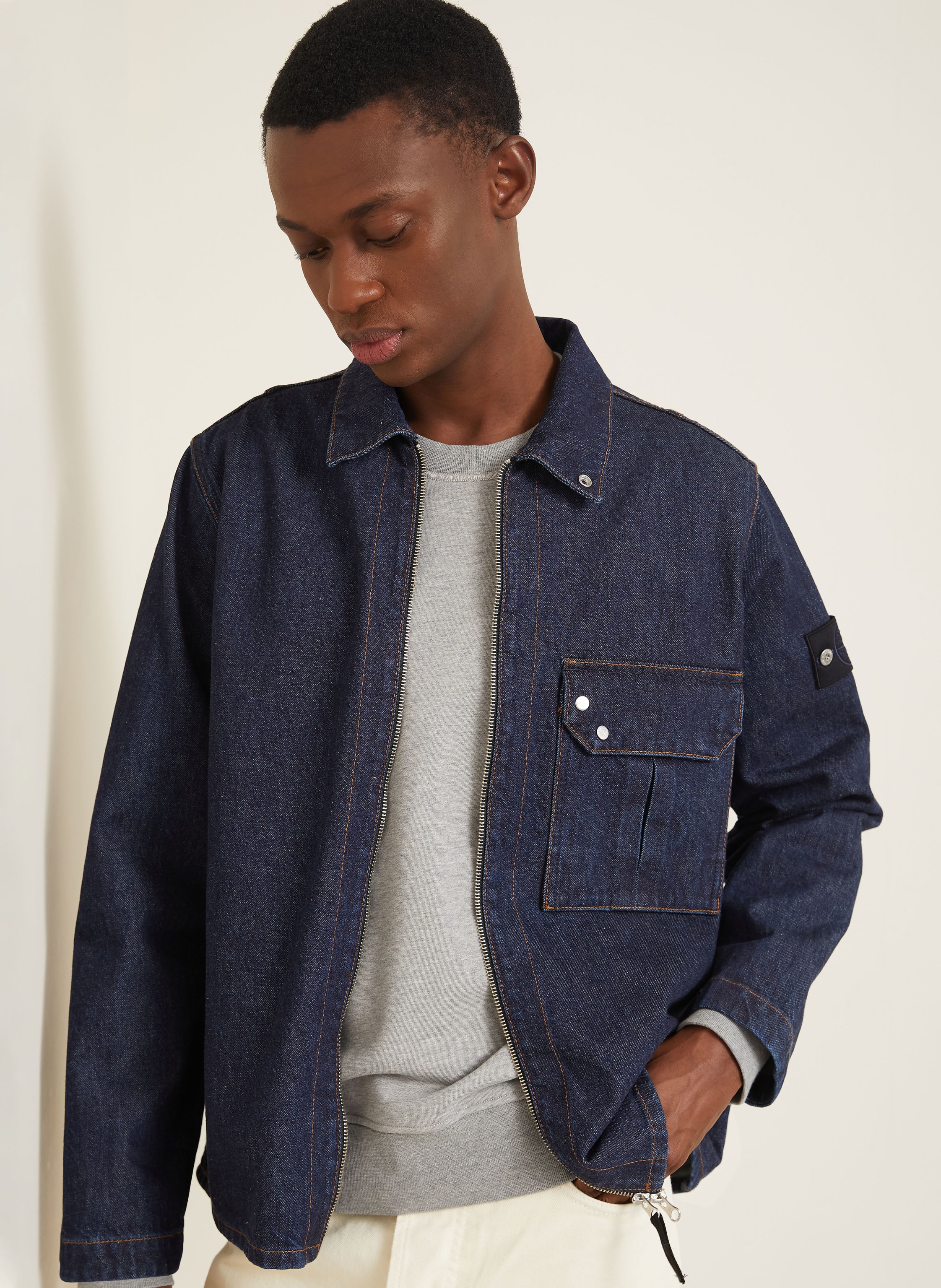 Thumbnail - Stone Island Jeans-Overjacket blau