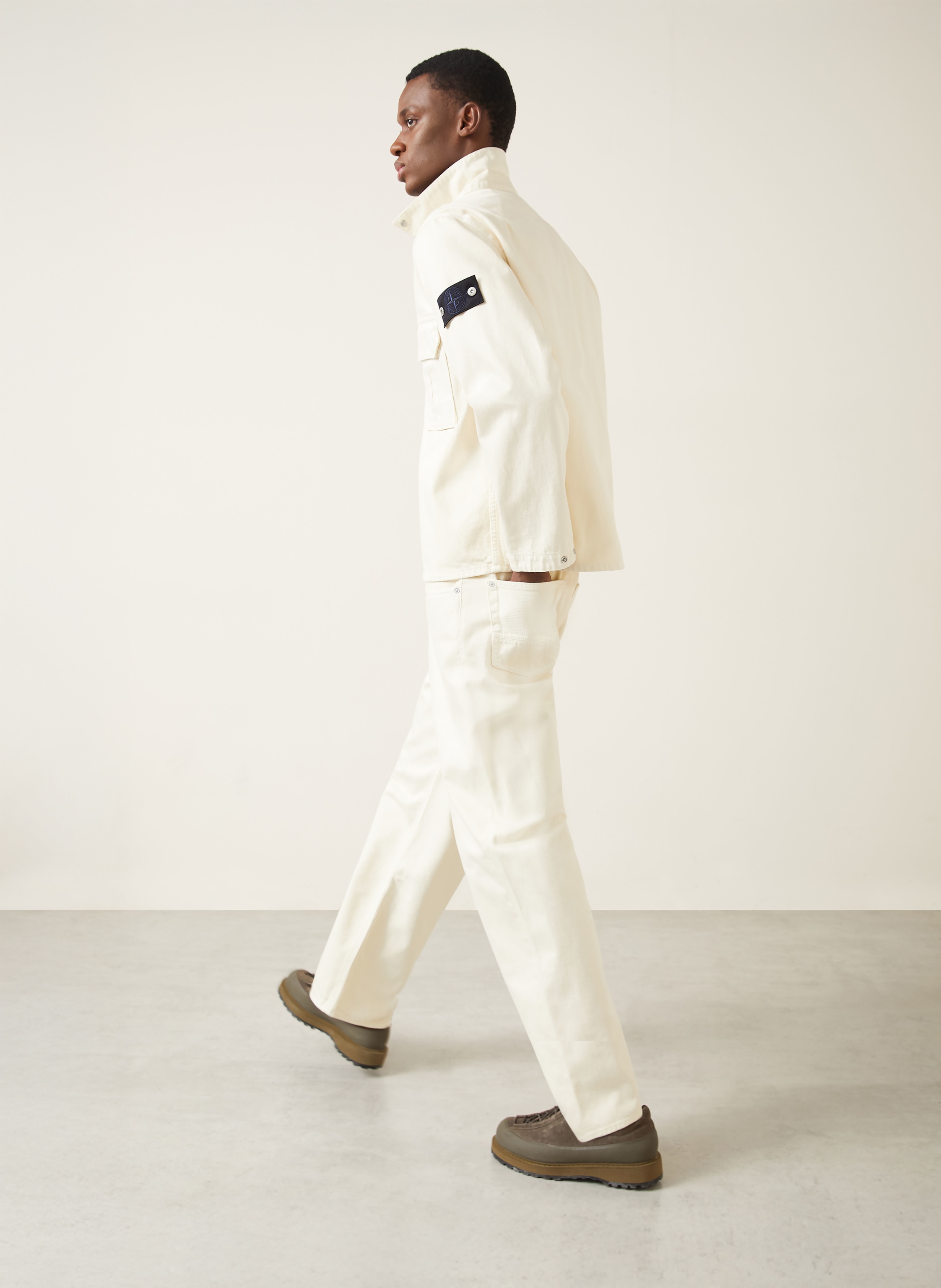 Thumbnail - Stone Island Jeans Loose Fit weiss